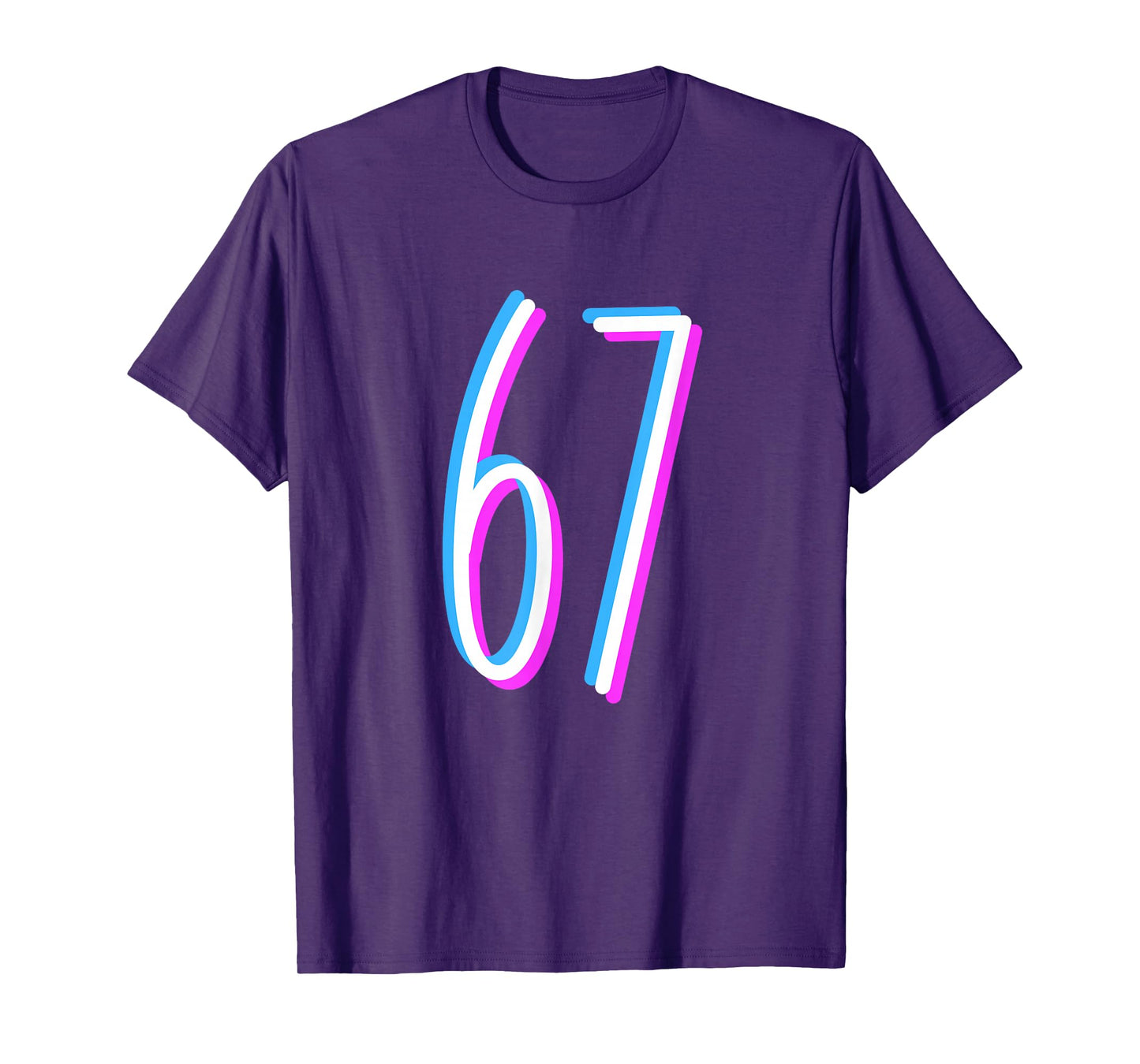 67 Meme 6 7 Six Seven Number Costume T-Shirt