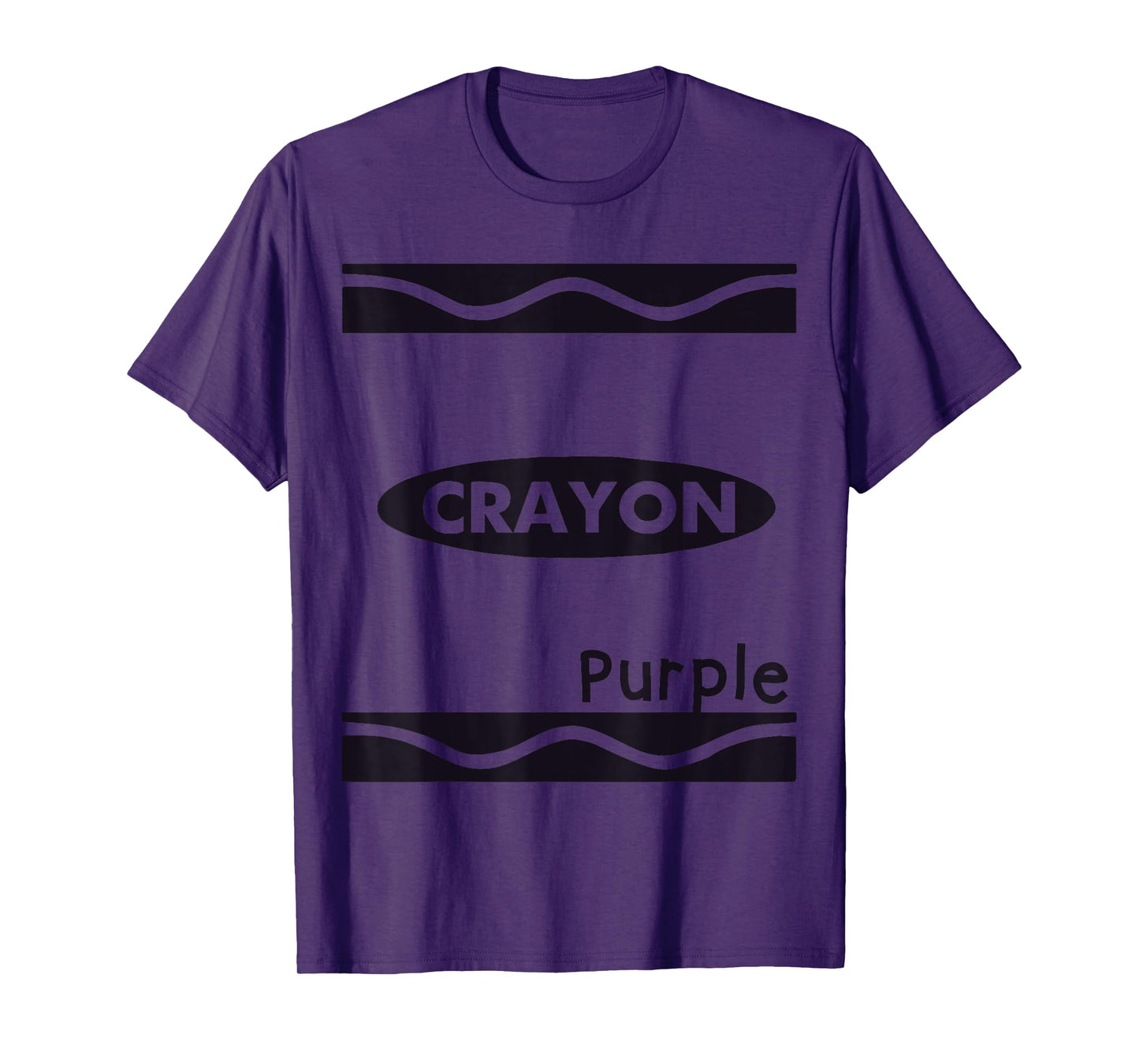 Purple-Crayon Graphic Halloween Costume Group Team Matching T-Shirt