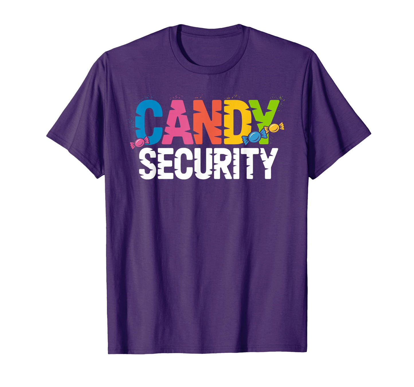 Candy Security Funny Easy Halloween Costume Adult T-Shirt