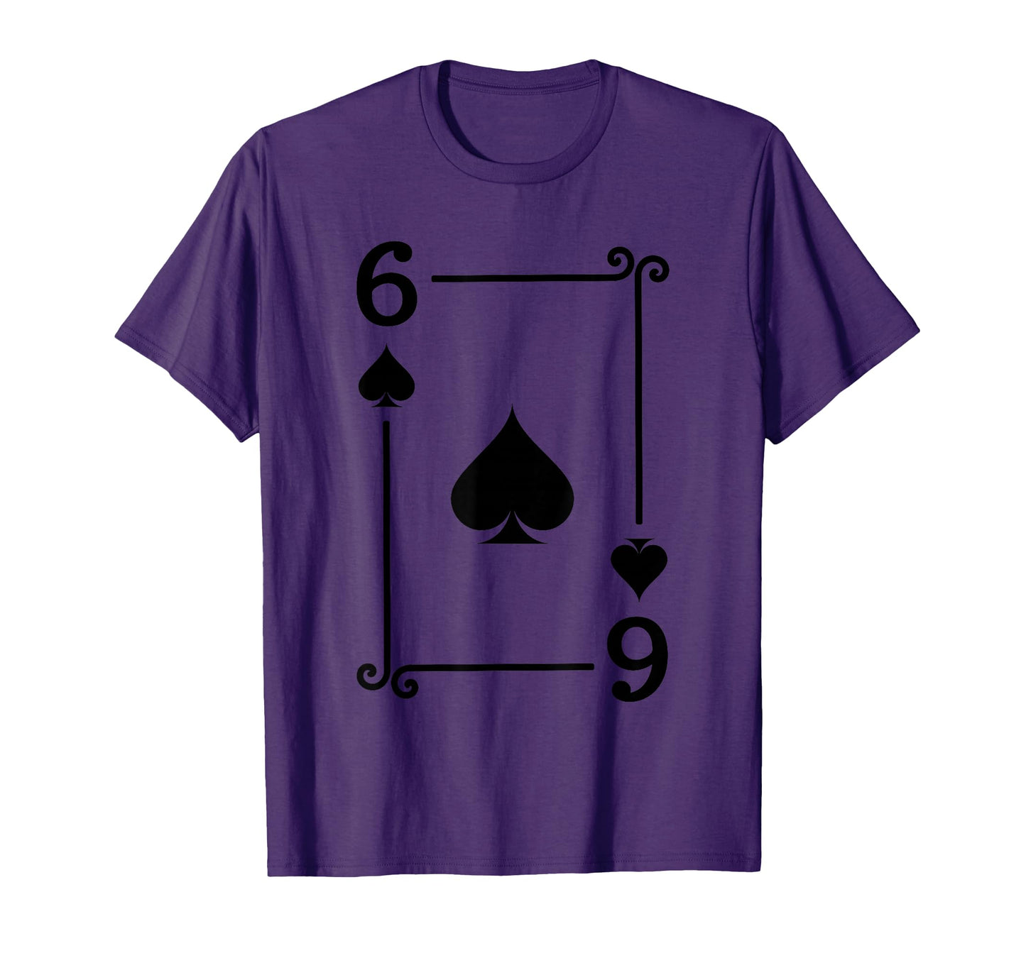 Playing Cards Costume - 6 Spades Card - Six Card T-Shirt