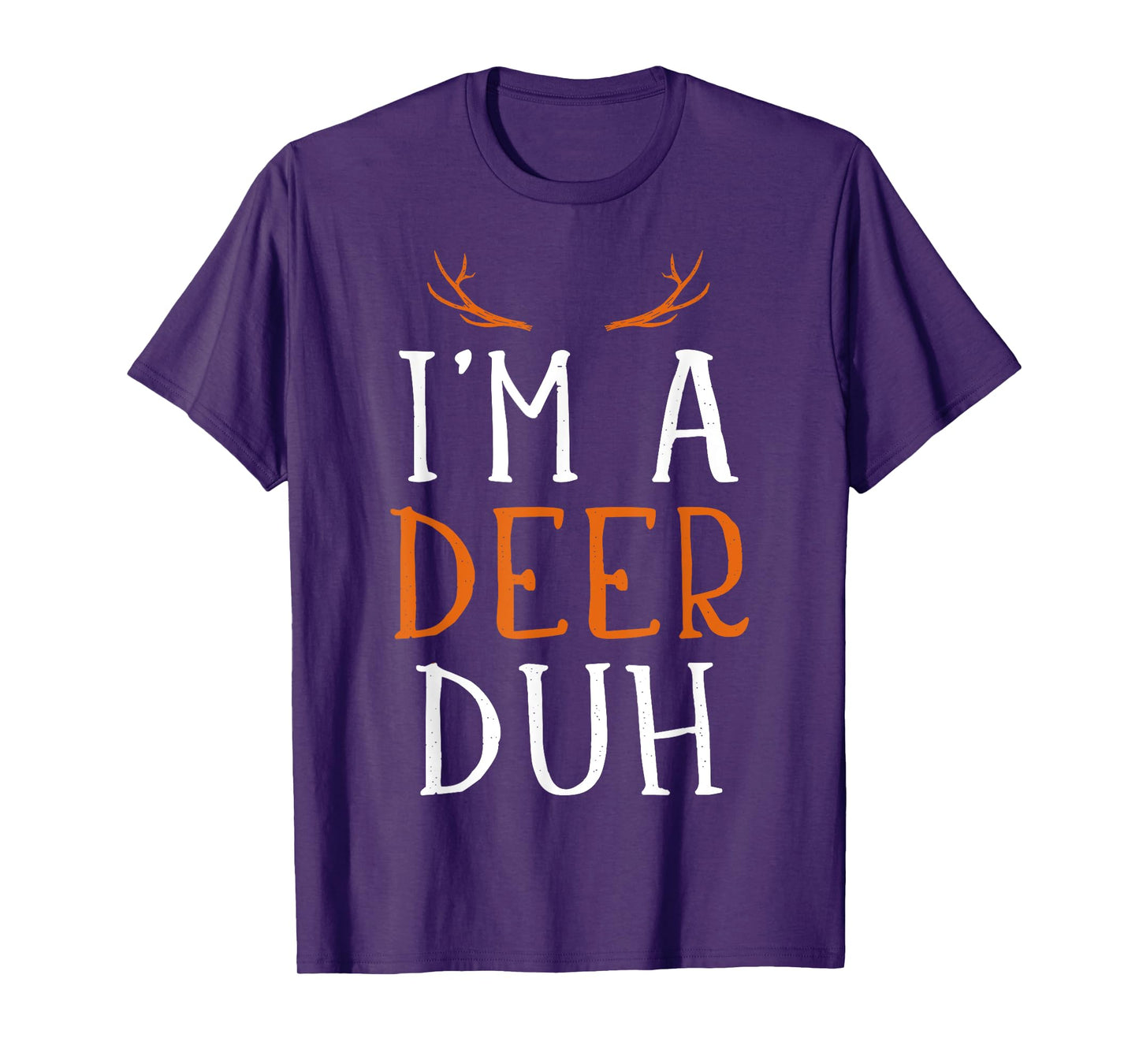Funny lazy easy Im a deer costume for DIY halloween party T-Shirt