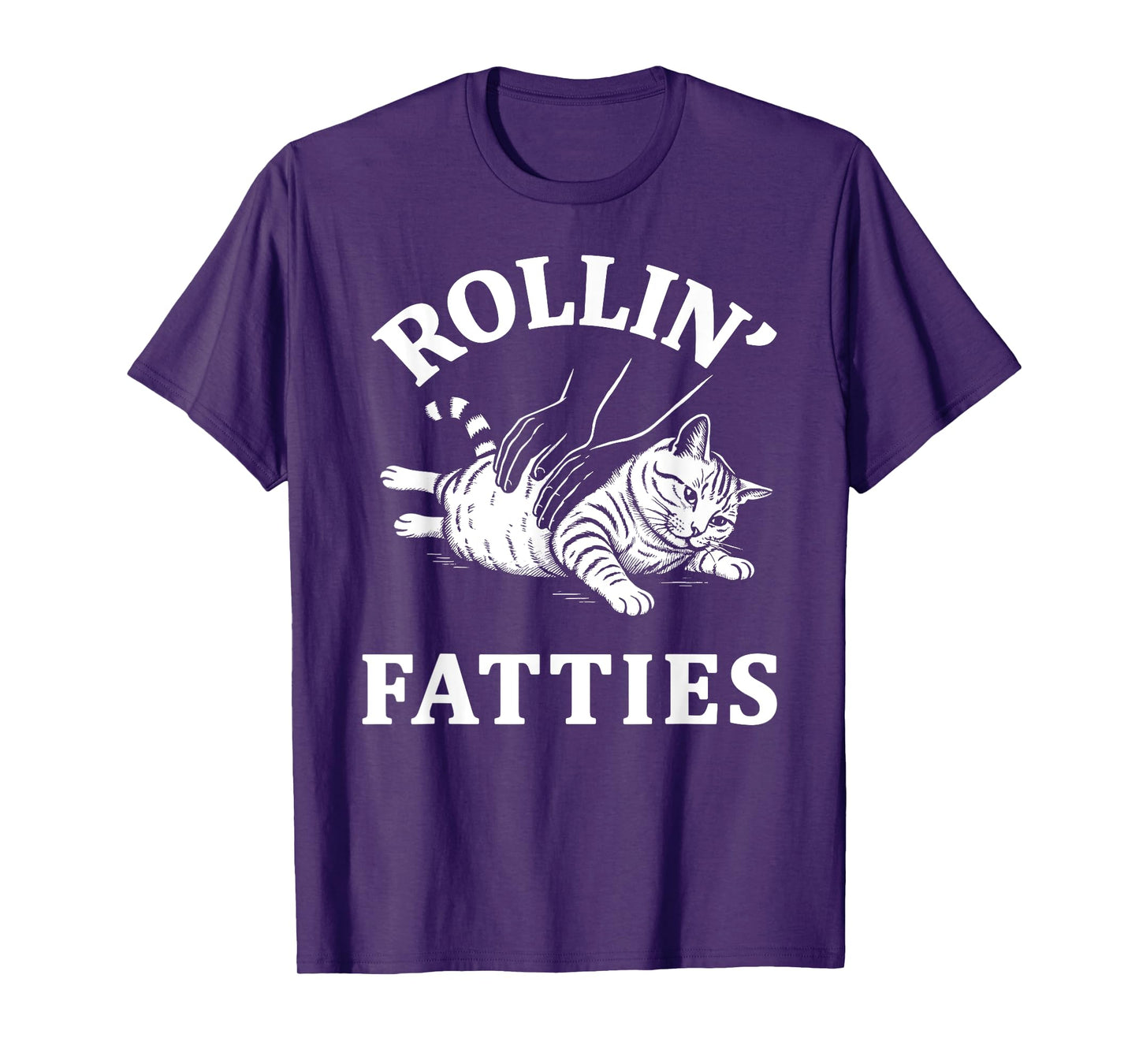 Rollin' Fatties Cat Funny Kitten Humor Rolling T-Shirt T-Shirt