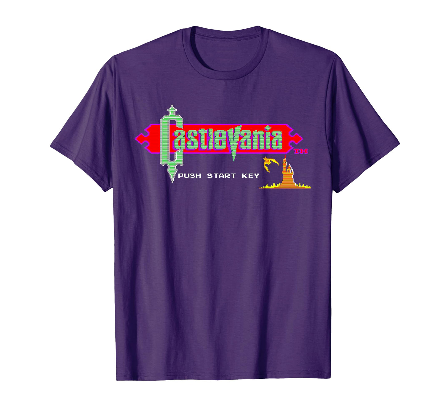 Castlevania Title Screen Retro Gaming Castle Epic Adventure T-Shirt