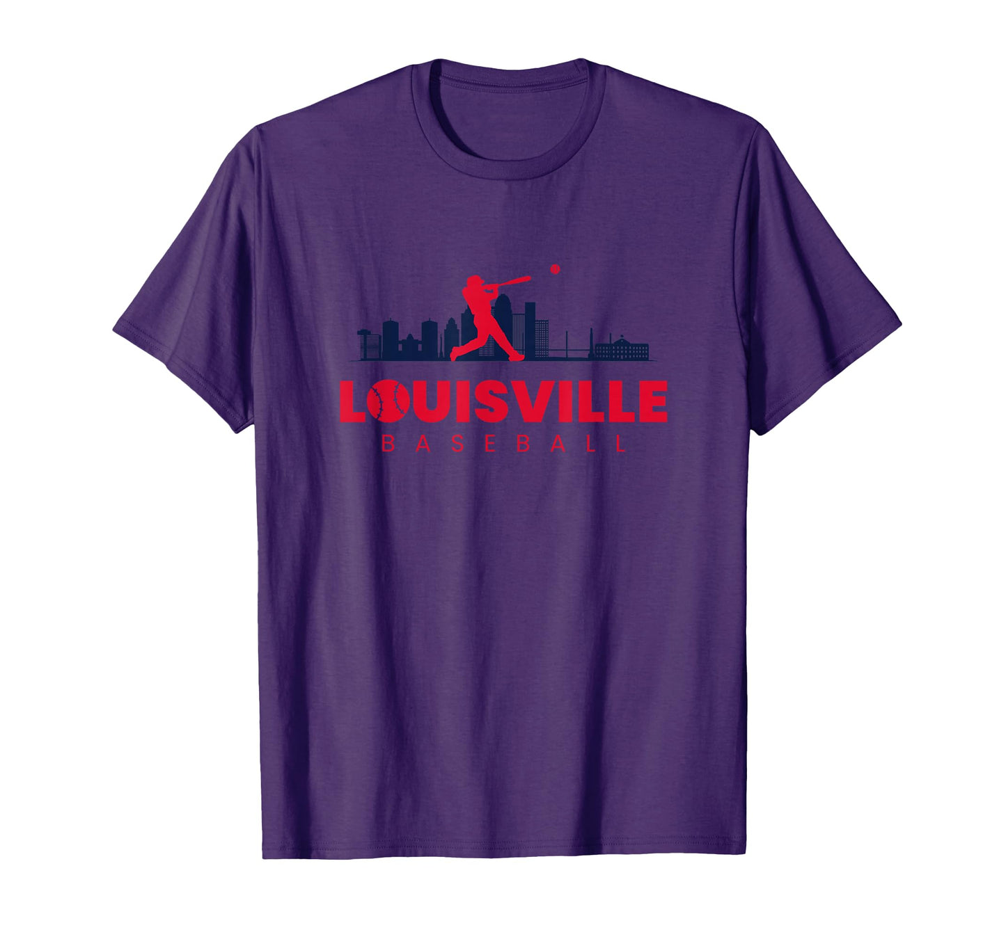 Louisville Baseball Vintage Minimalist Retro Baseball Lover T-Shirt