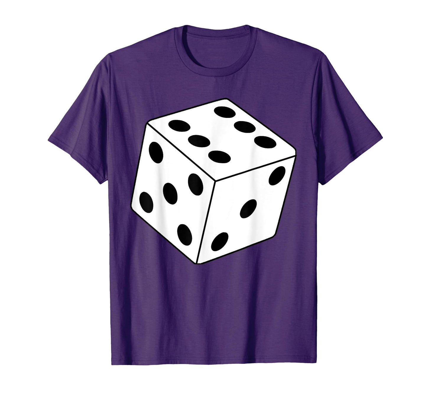 Cool Quirky Funny Black And White Dice Halloween Costume T-Shirt
