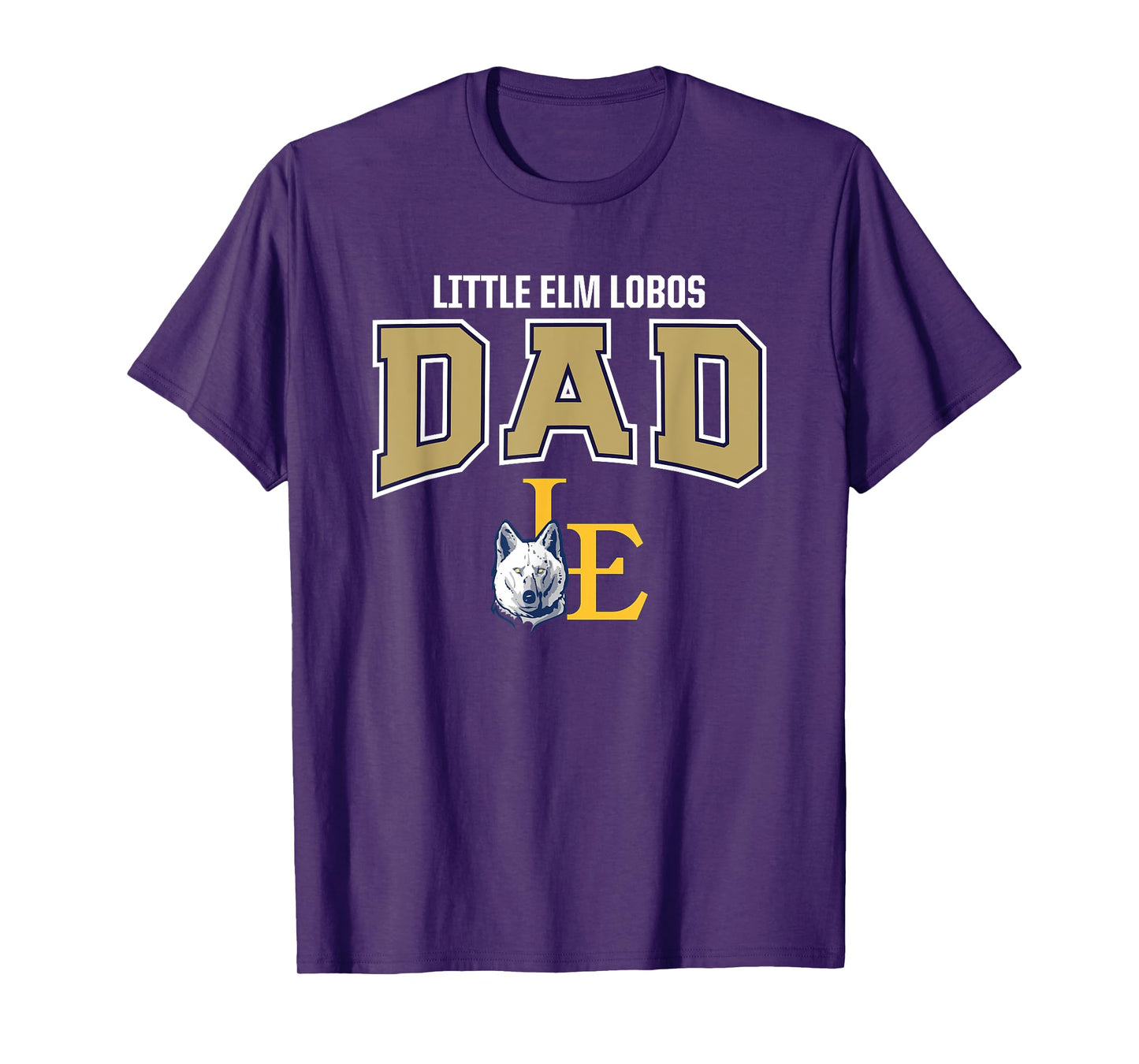 Little Elm Lobos Logo Dad HS T-Shirt