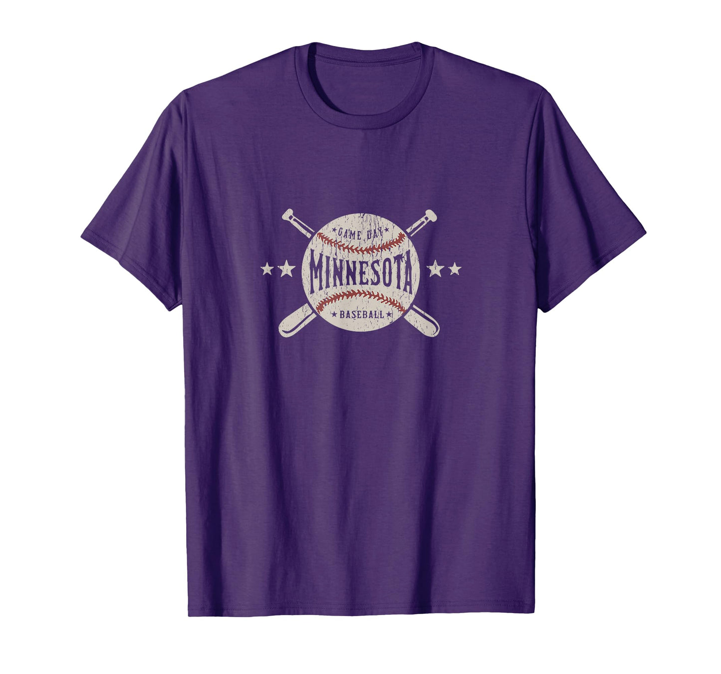 Minnesota MN T-Shirt Vintage Baseball Graphic Tee T-Shirt