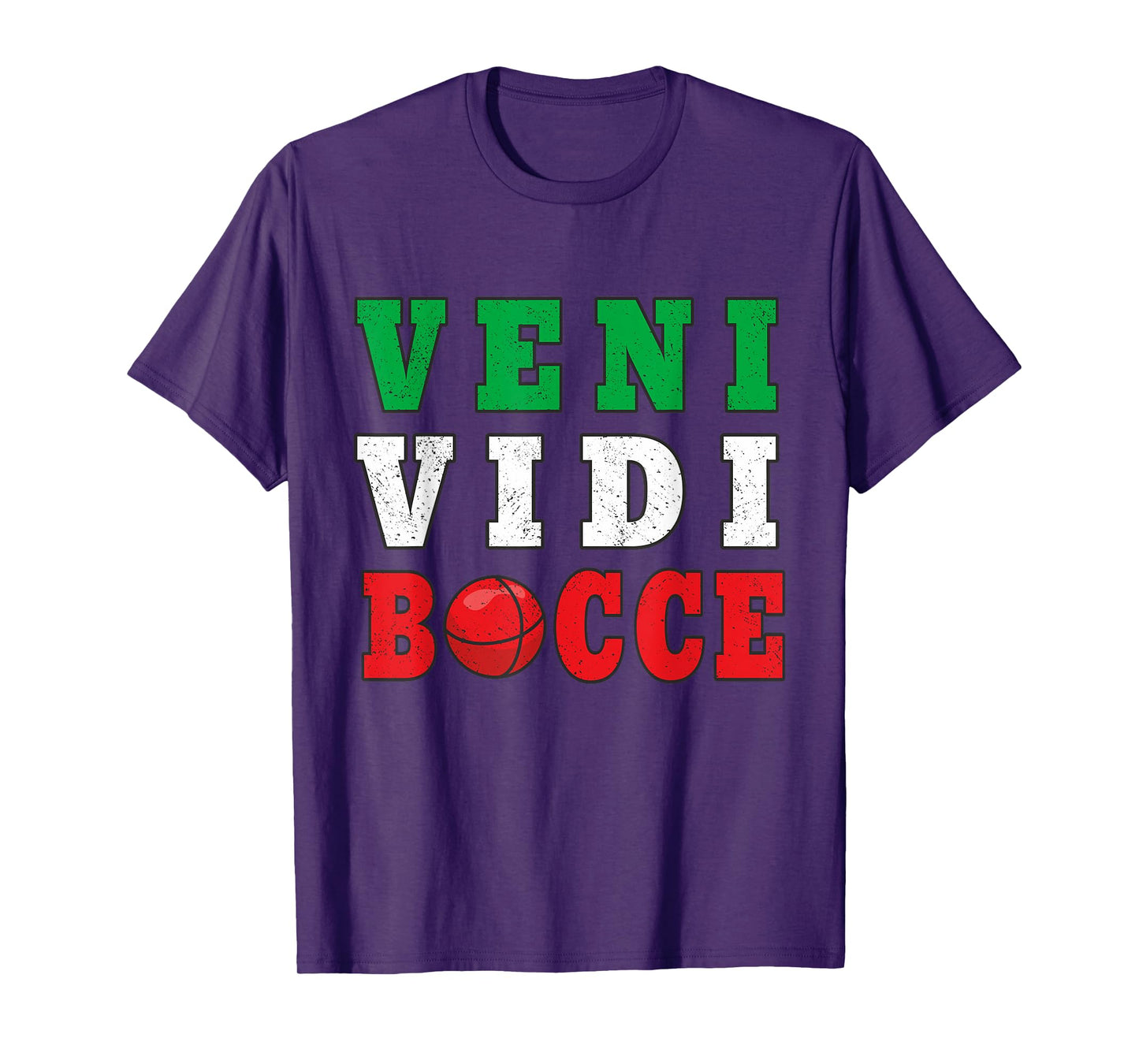 Bocce Veni Vidi Bocce Funny Bocce Player T-Shirt