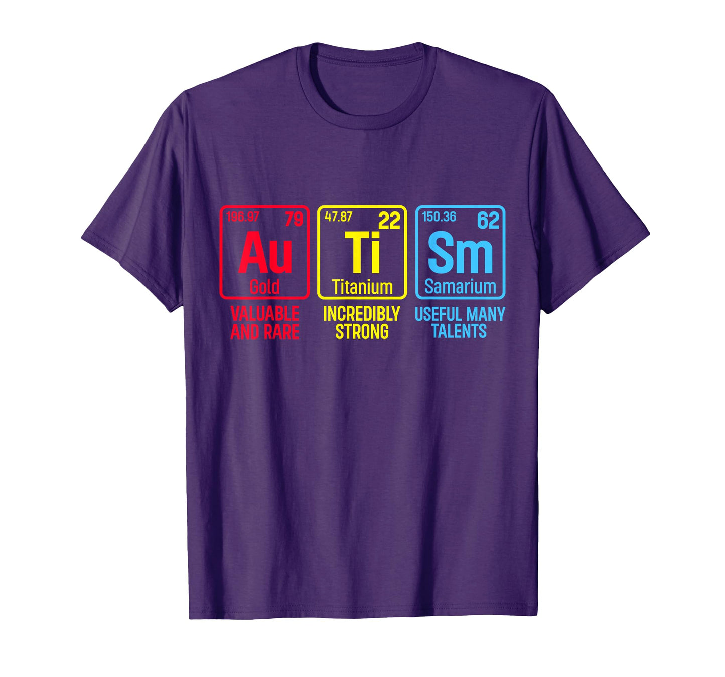 Autism Awareness Puzzle Piece Elements Periodic Autism T-Shirt
