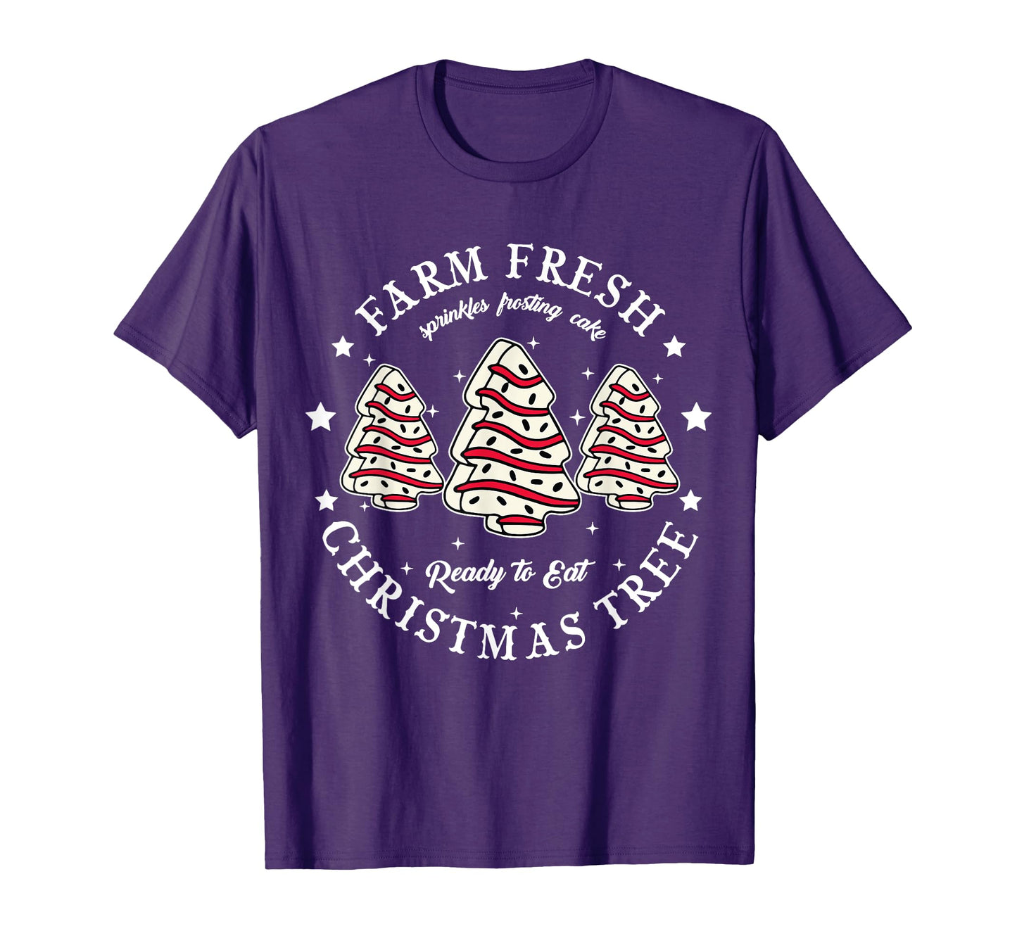 Farm Fresh Christmas Tree Xmas Cake Holiday Family Matching Unisex-Kids T-Shirt