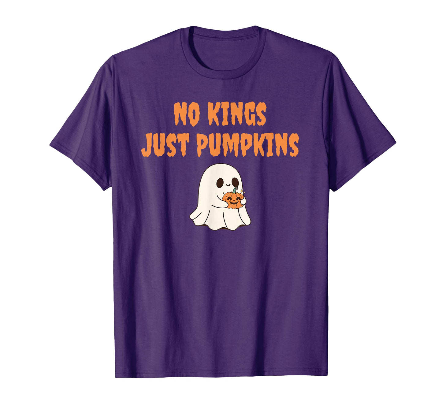 No Kings Just Pumpkins Funny Autumn Halloween T-Shirt