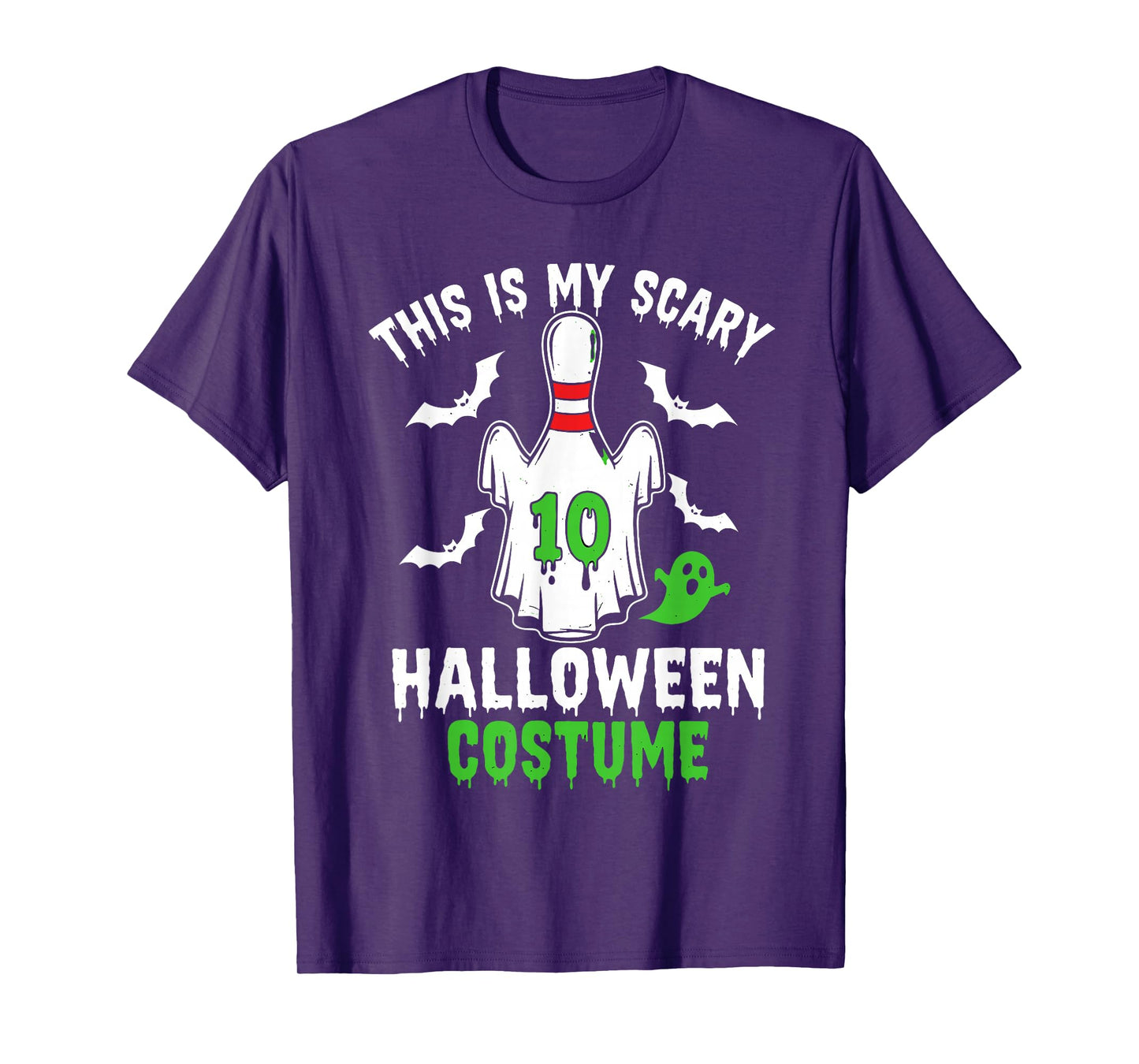 This is My Scary Halloween Costume Bowling Pin Ghost Spooky T-Shirt