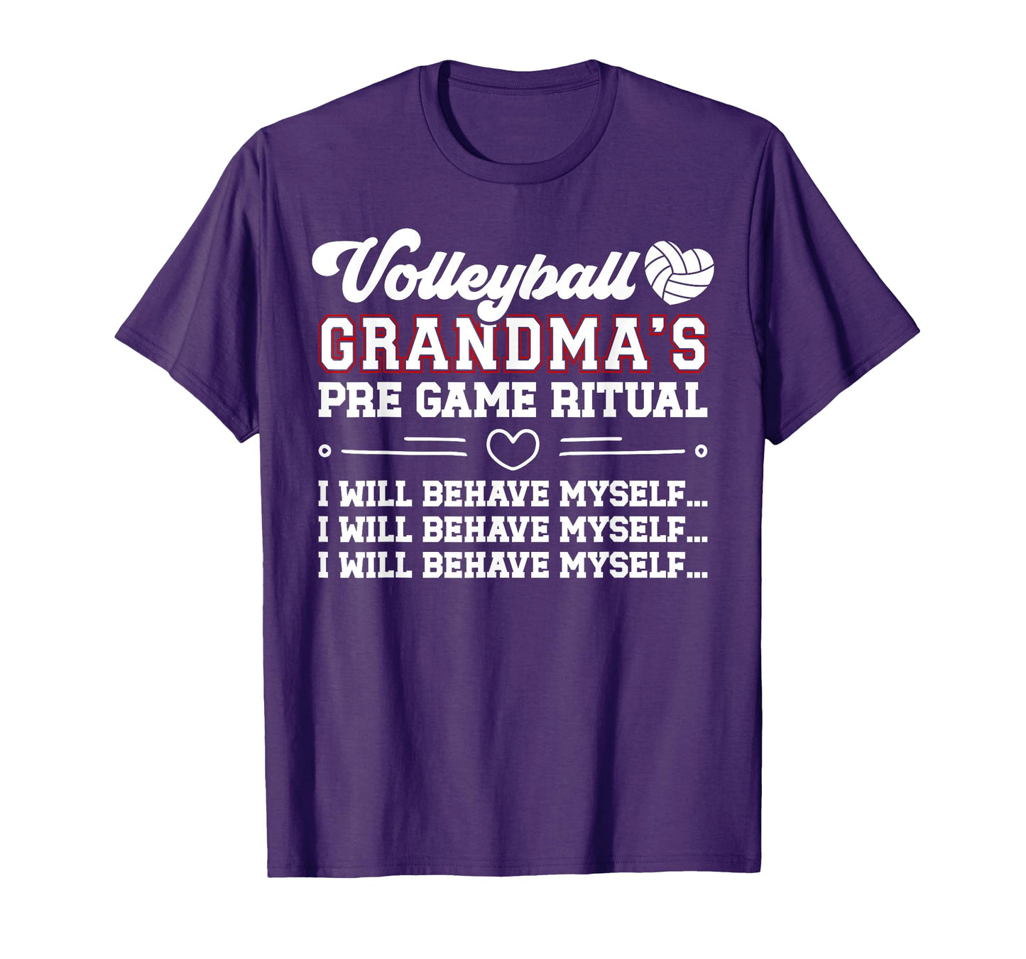 Funny Volleyball Grandma Of A Volleyball Player Grandmother T-Shirt