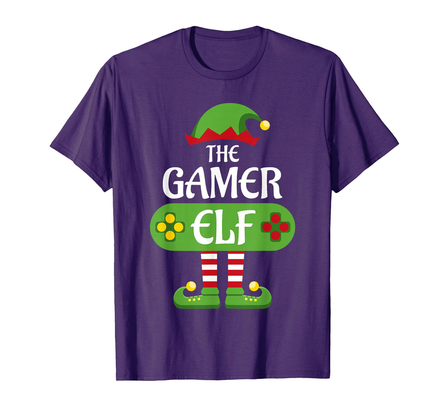 Gamer Elf Christmas Matching Group Family T-Shirt
