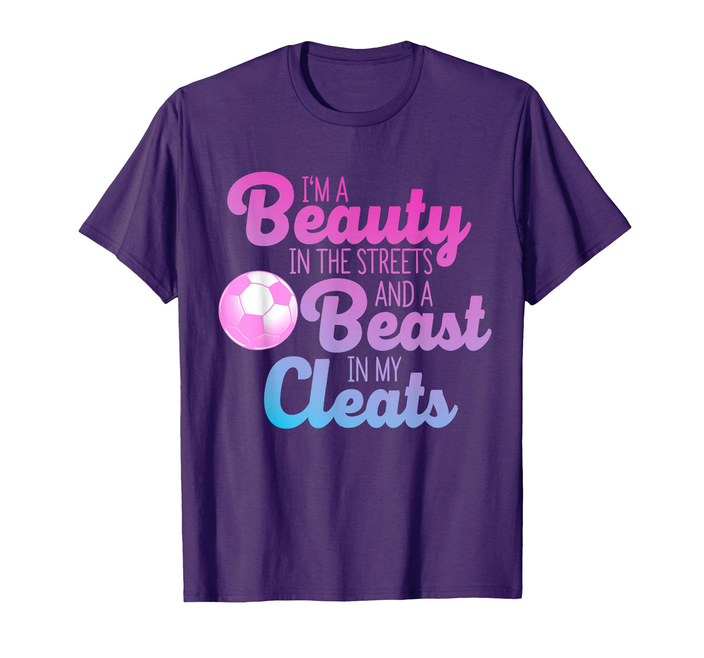 Funny Soccer Art for Women Girls Soccer Player Soccer Lover T-Shirt
