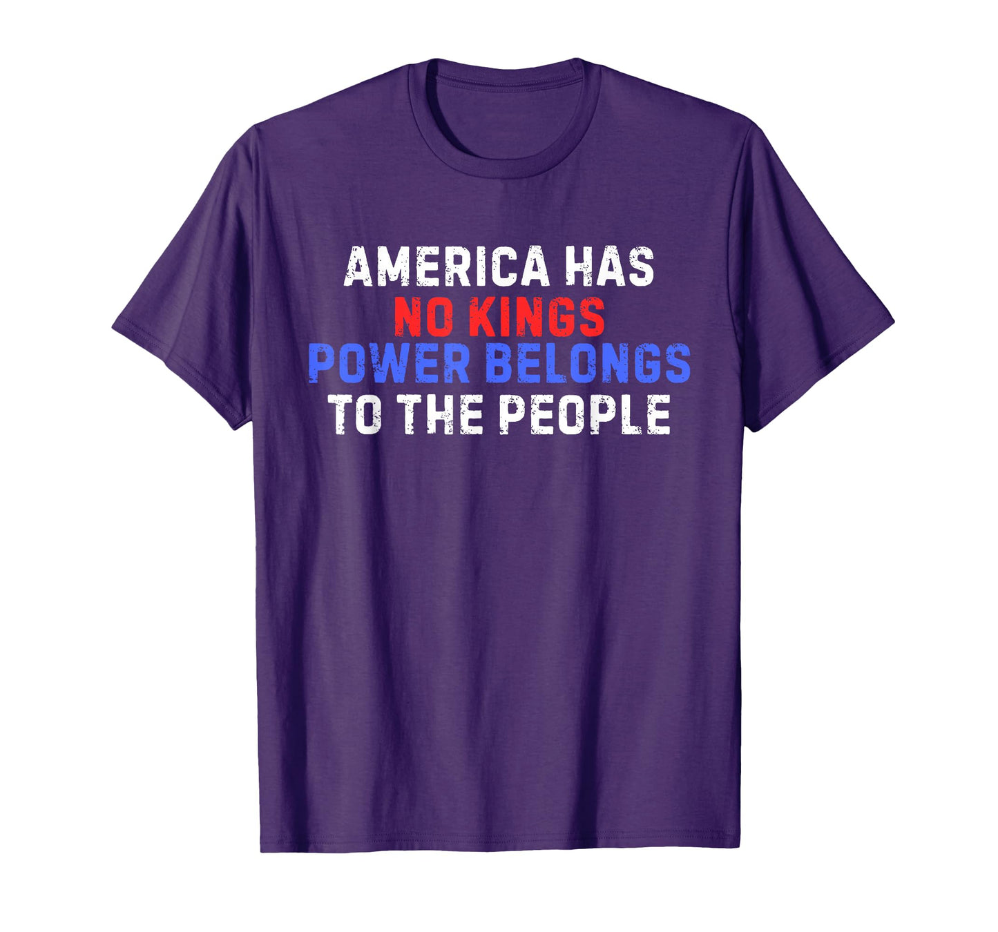 No Kings United We Rise We The People USA Men Women Kids T-Shirt