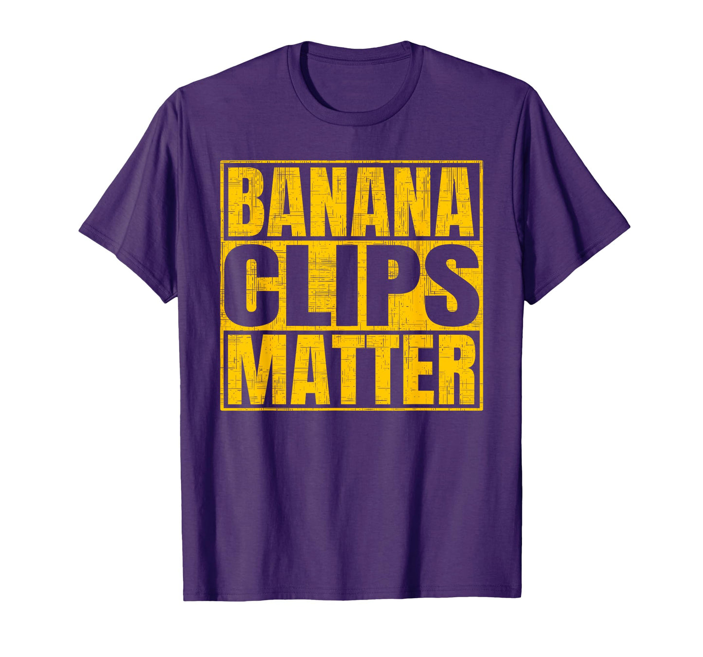 Banana Clips Matter Funny AK-47 Rifle T-Shirt