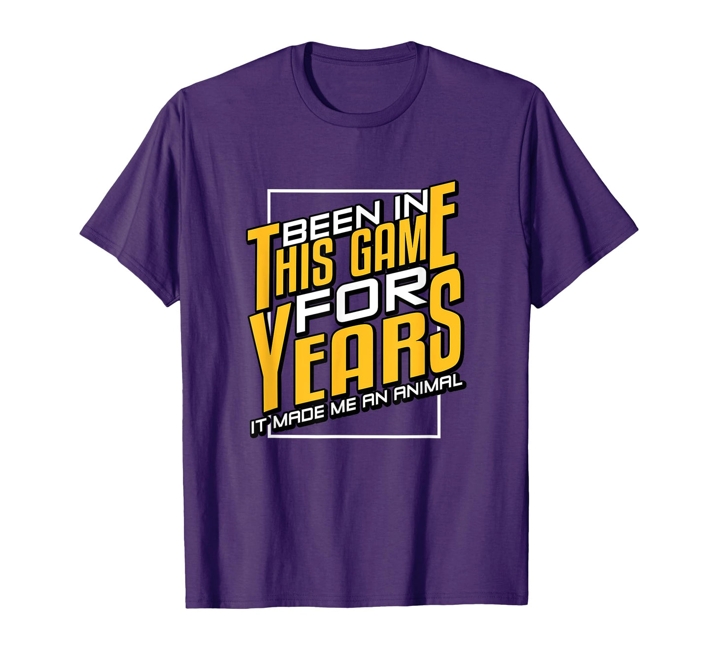 University Varsity-Gold Been In This Game For Years Yellow T-Shirt