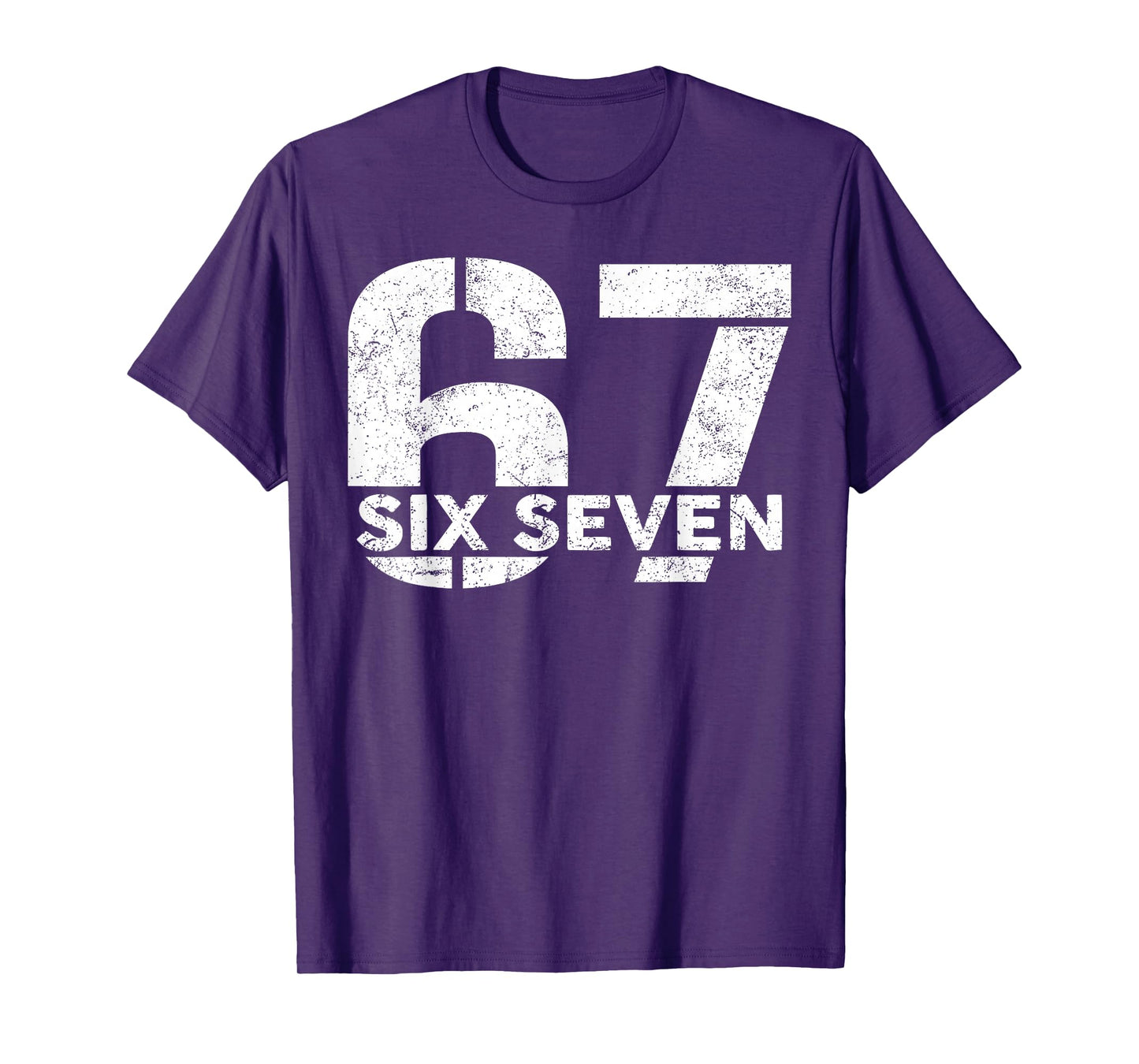 Six Seven 67 Number 67 Meme 6 7 Trendy Six Seven Game Day T-Shirt