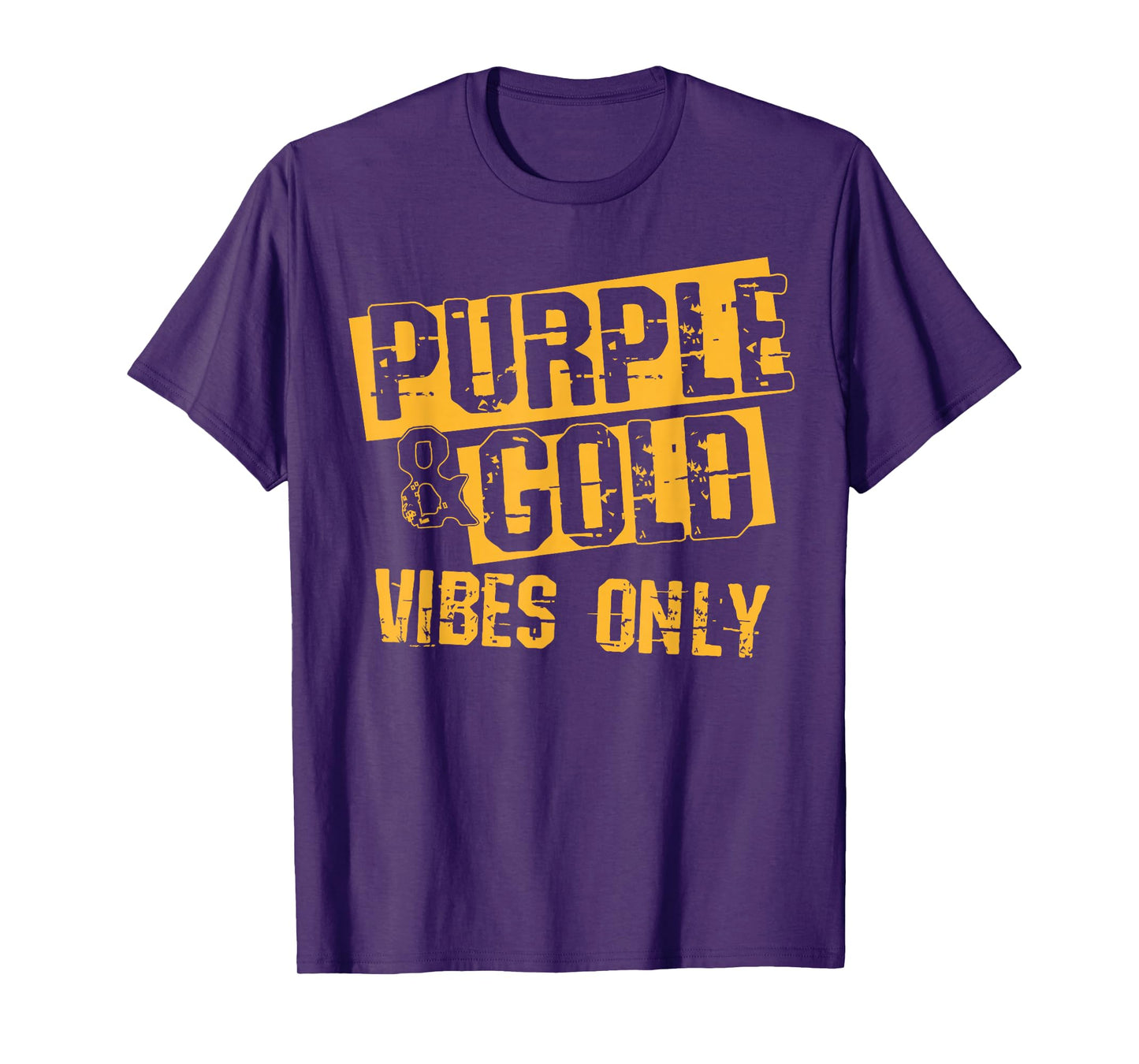 Purple & Gold Game Day Group Shirt for High School Football T-Shirt