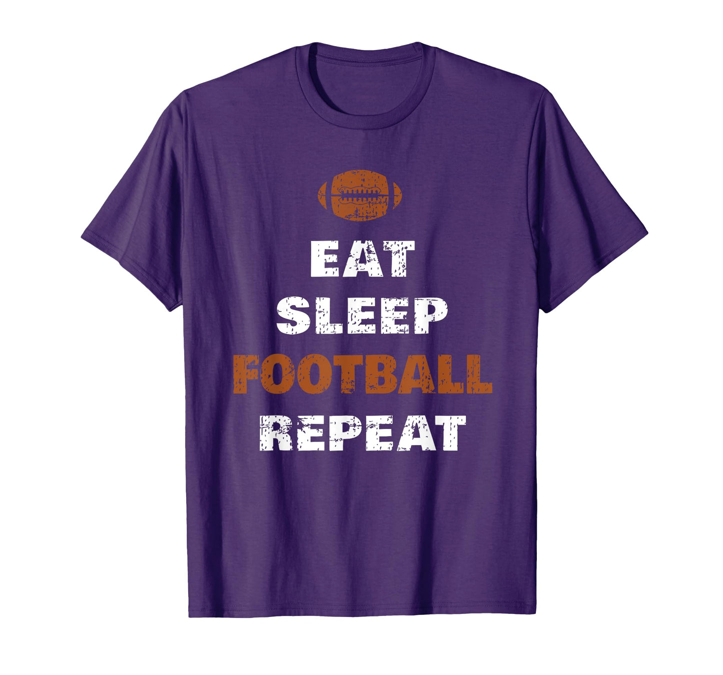 Eat Sleep Football Repeat Love Football Vintage Gift T-Shirt