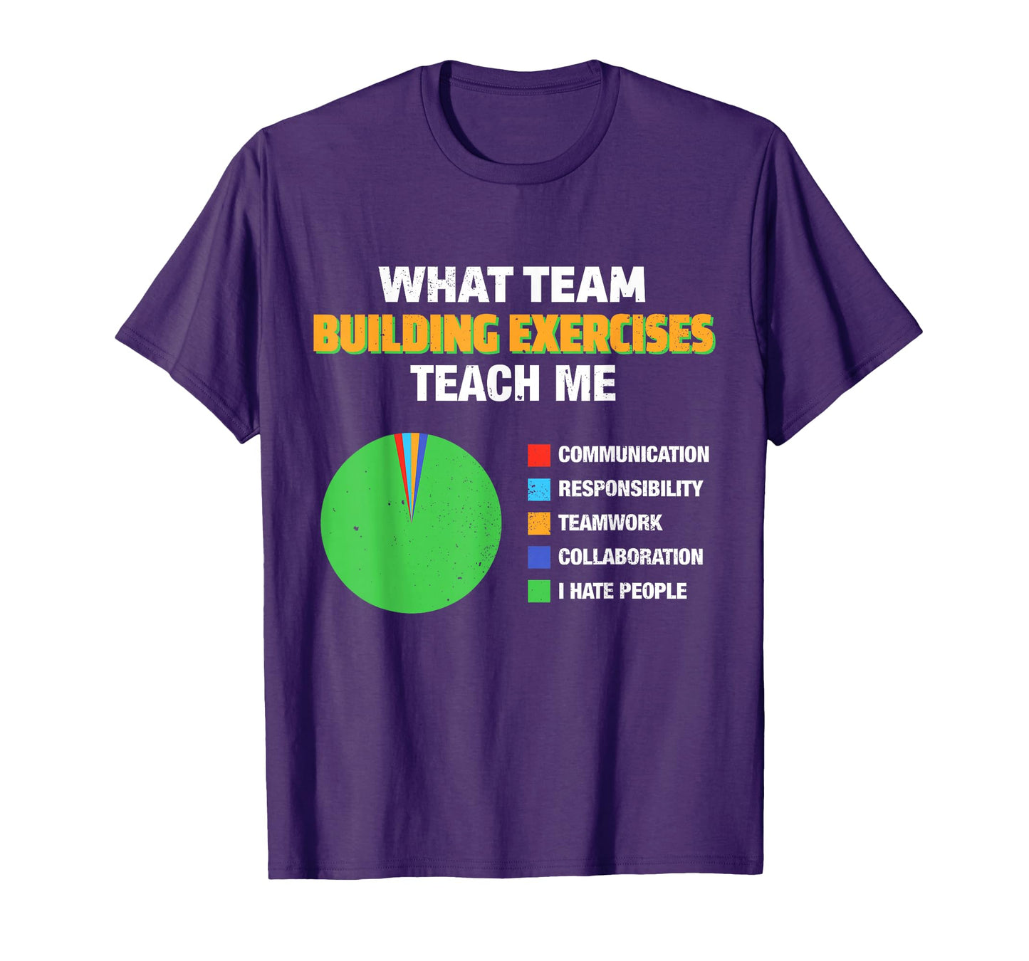 What Team Building Exercises Teach Me Communication Chart T-Shirt