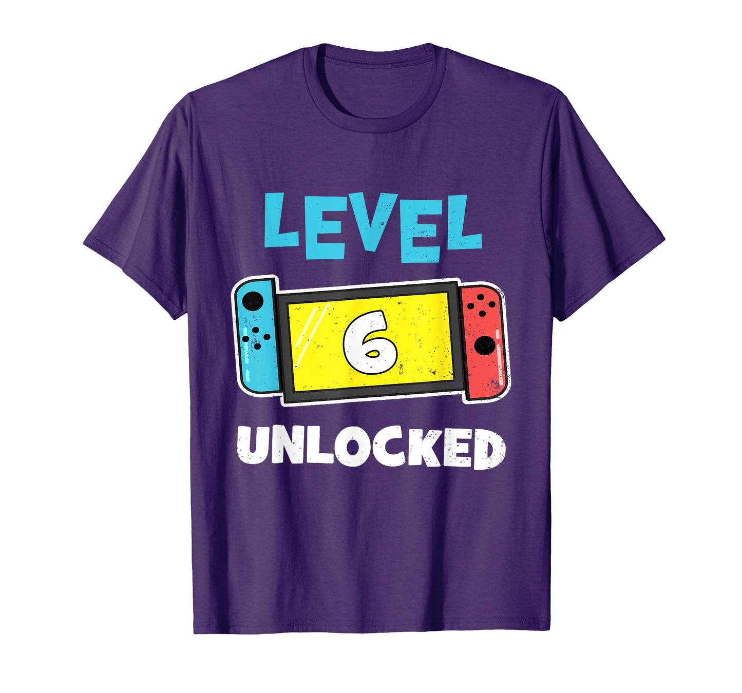 Level 6 unlocked Gamer 6th Birthday Gift Video Game lovers T-Shirt