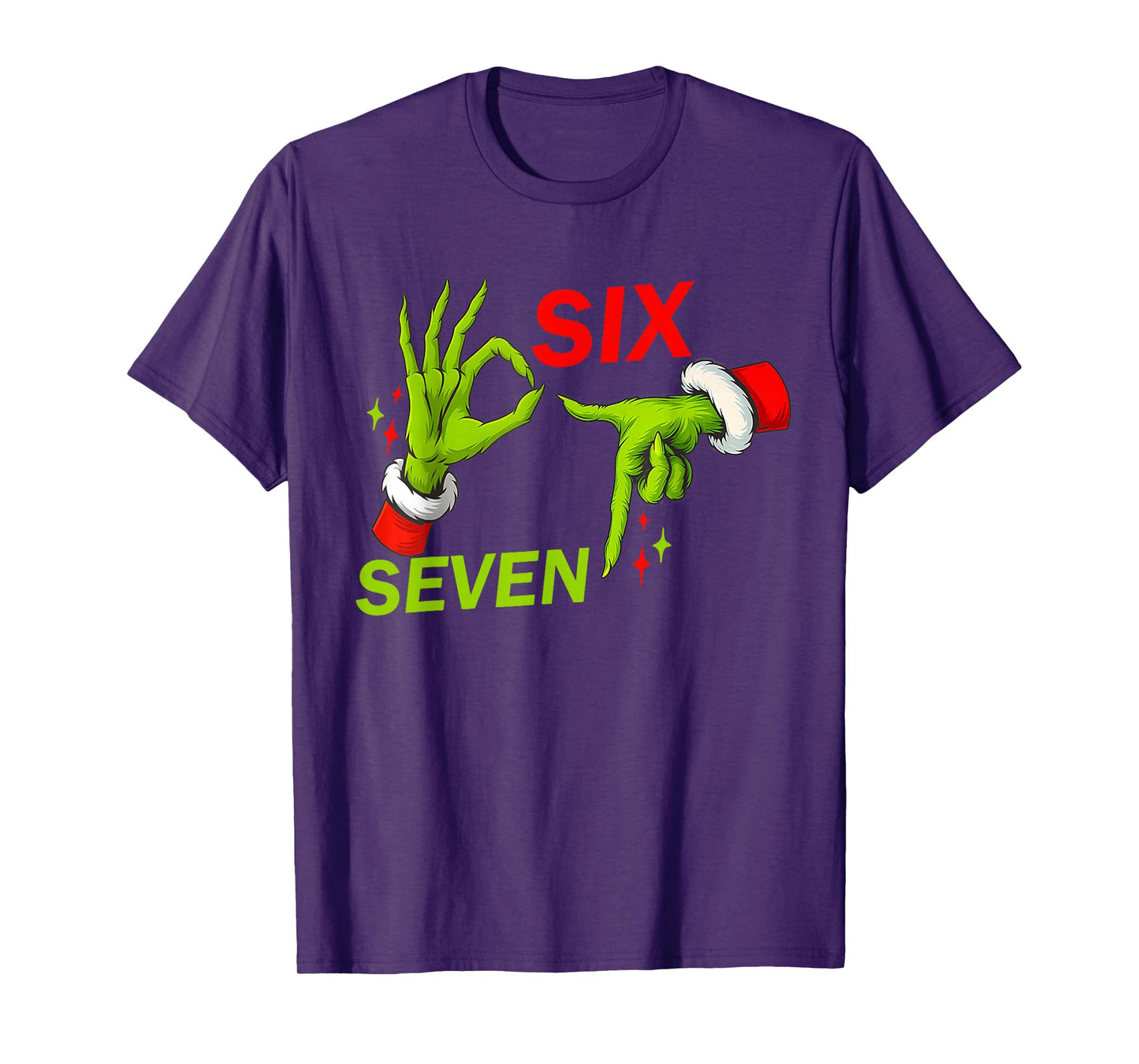 67 Christmas Trending Meme Saying 6 7 Meme Costume Xmas T-Shirt