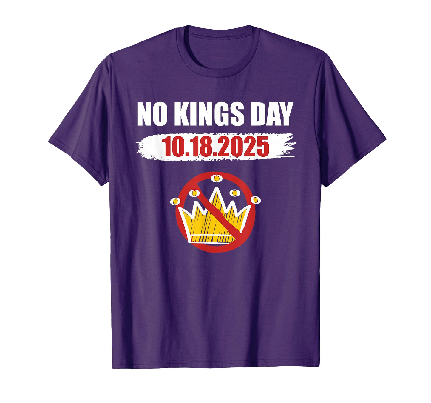 No Kings Day Patriotic No Kings 2025 T-Shirt