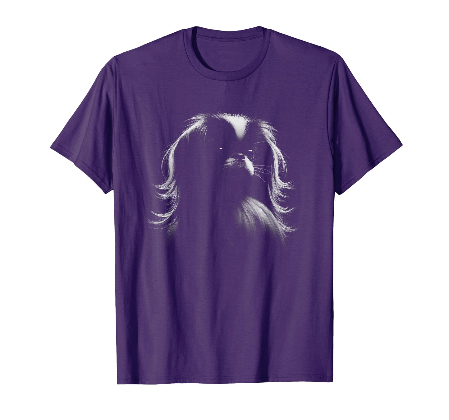 Japanese Chin Dog Face Art Design T-Shirt