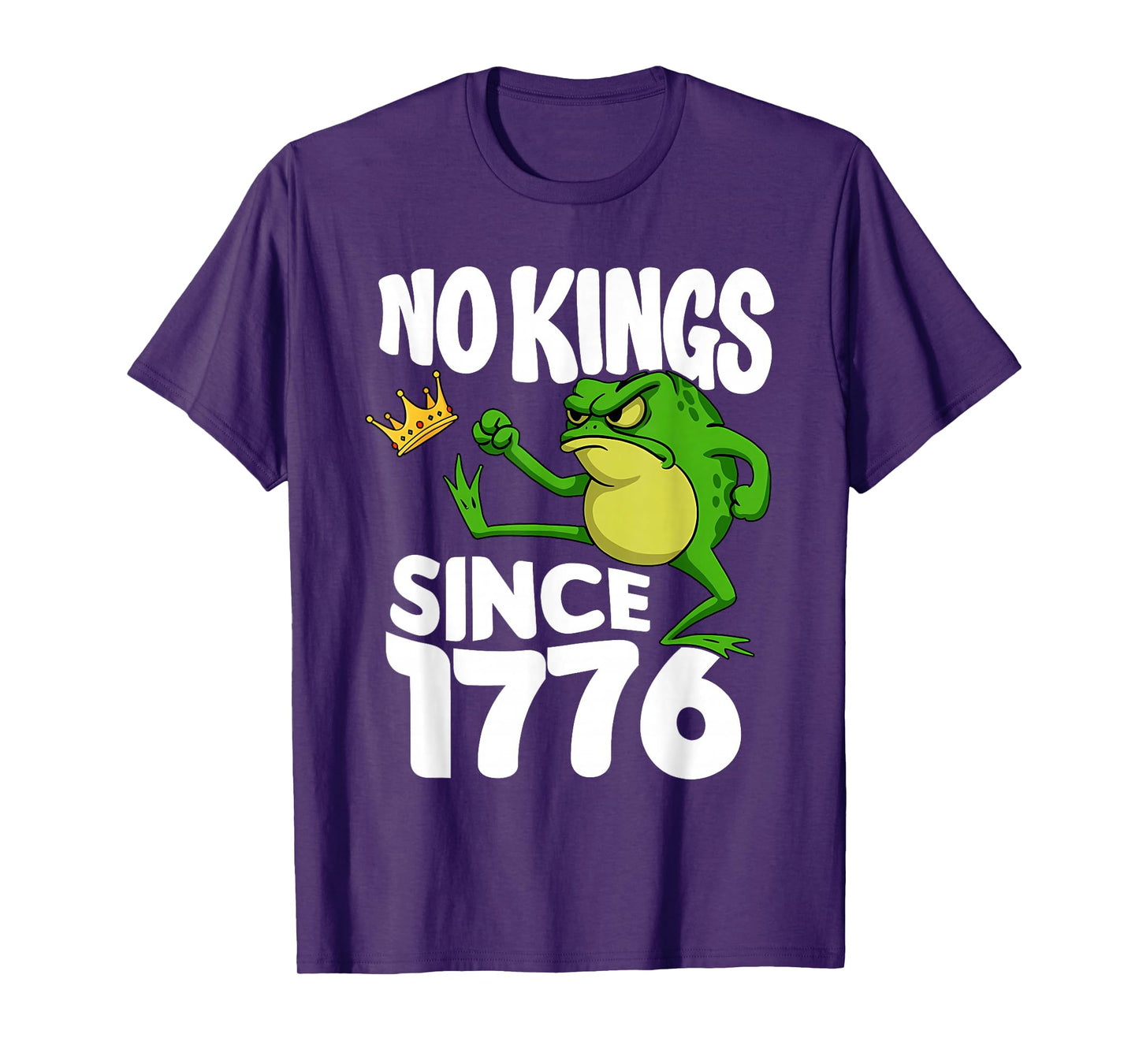 Frog Protest No Kings in America No Kings Since 1776 Frog T-Shirt