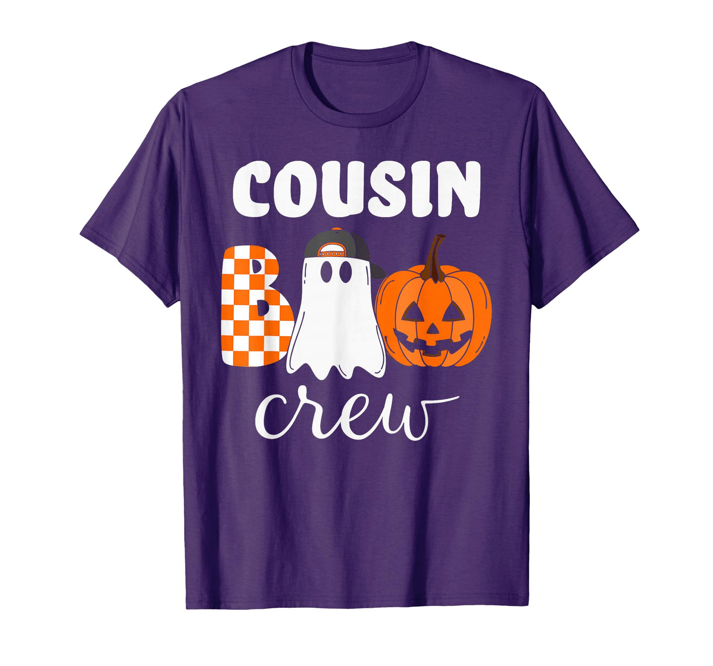 Cousin Boo Crew Halloween Pumpkin T-Shirt