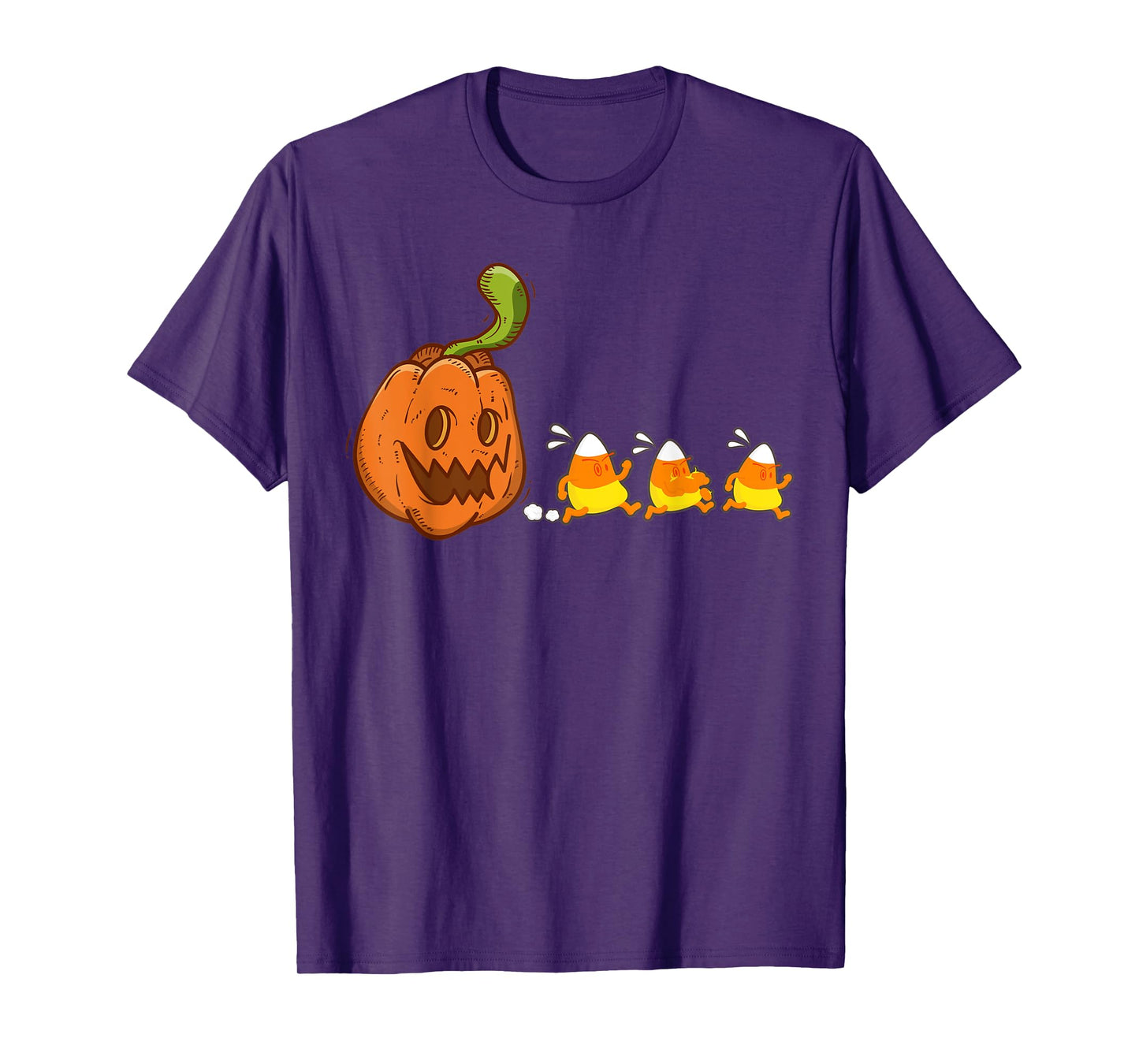 Pumpkin Ghost Eating Candy Corn Video Game Halloween 2020 T-Shirt