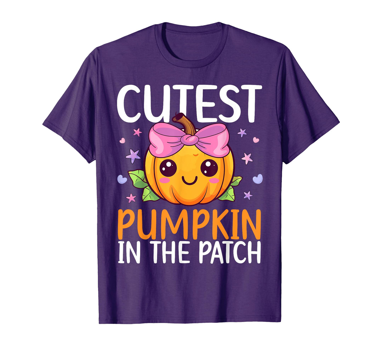 Cutest Pumpkin In The Patch Halloween Costume Toddlers Girls T-Shirt