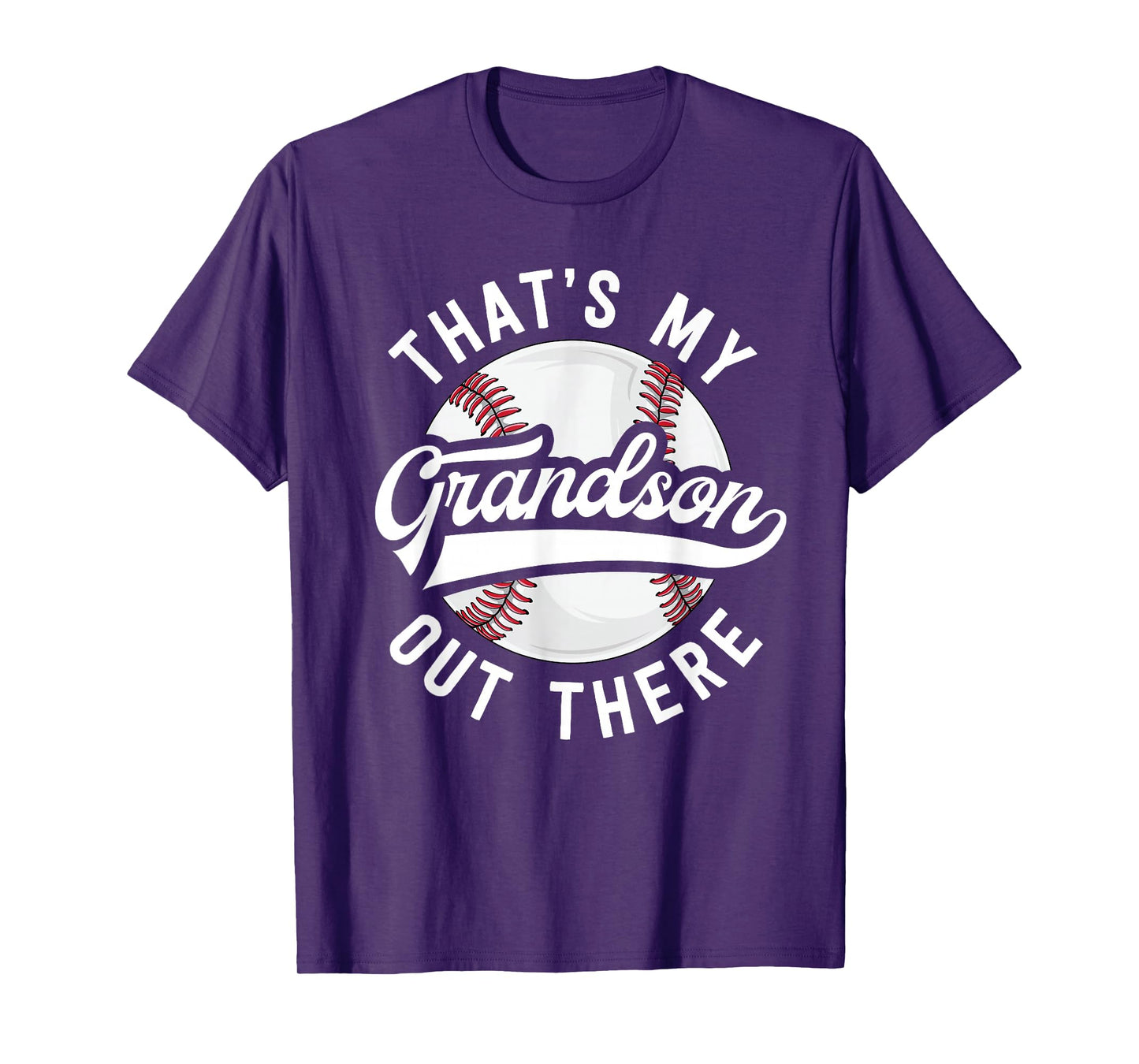 Baseball Grandpa Shirt Gift That's My Grandson Out There T-Shirt