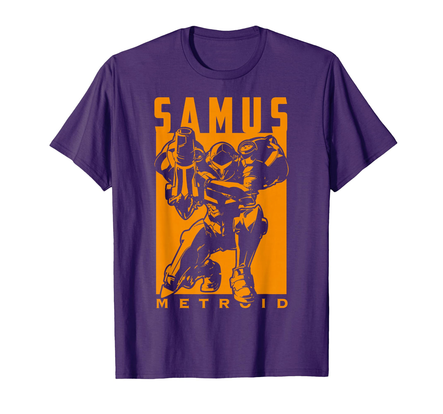 Nintendo Metroid Samus Returns Warrior Pose Graphic T-Shirt T-Shirt