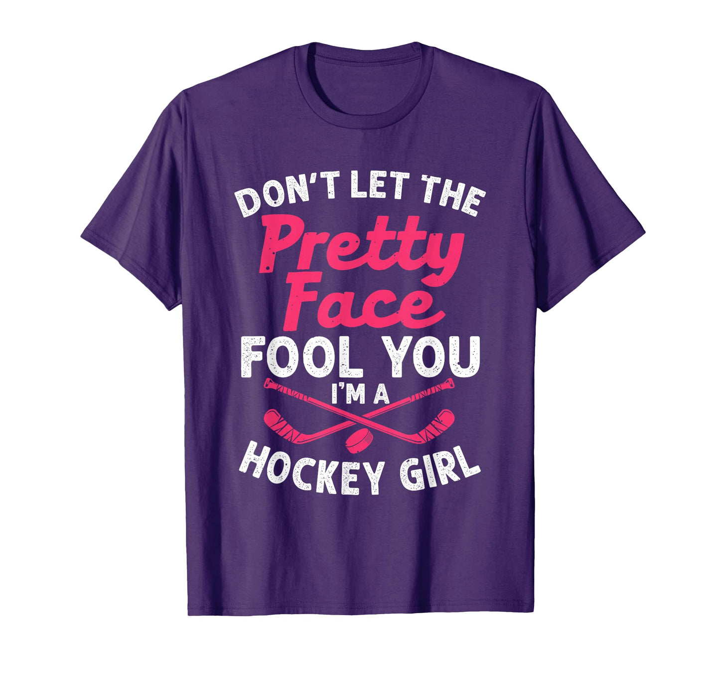 Funny Girl Hockey Gift For Women Kids Ice Hockey Players T-Shirt