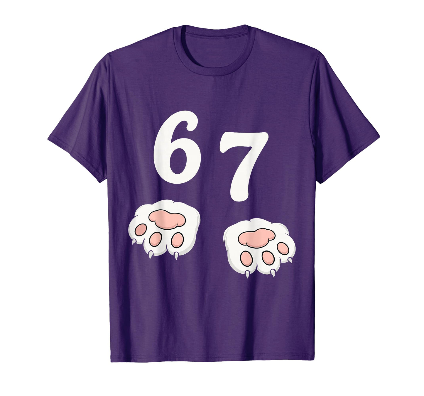 67 Meme Six Seven 6 7 Shirt Meme Funny Cat 67 T-Shirt