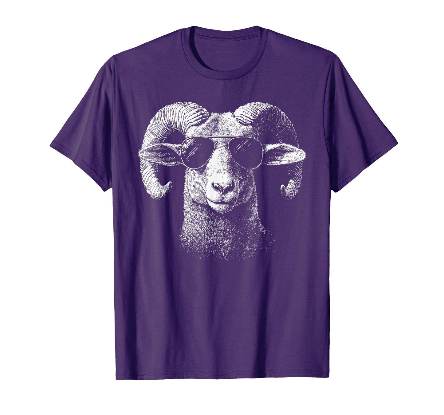 Retro Ram in Sunglasses Men Women Kids Novelty Funny Ram T-Shirt