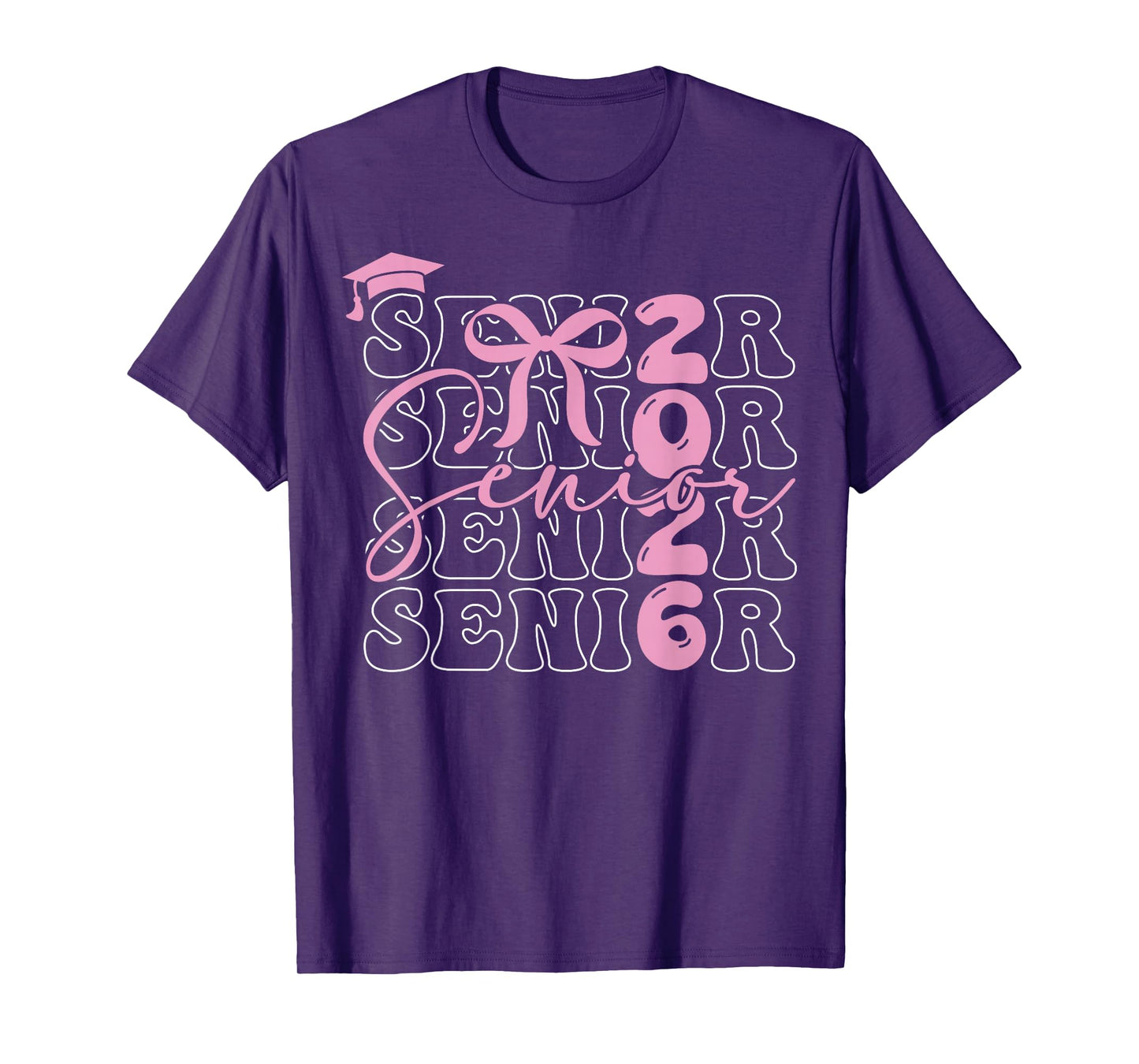 Senior 2026 Class of 2026 Coquette Pink Bow Graduation 2026 T-Shirt