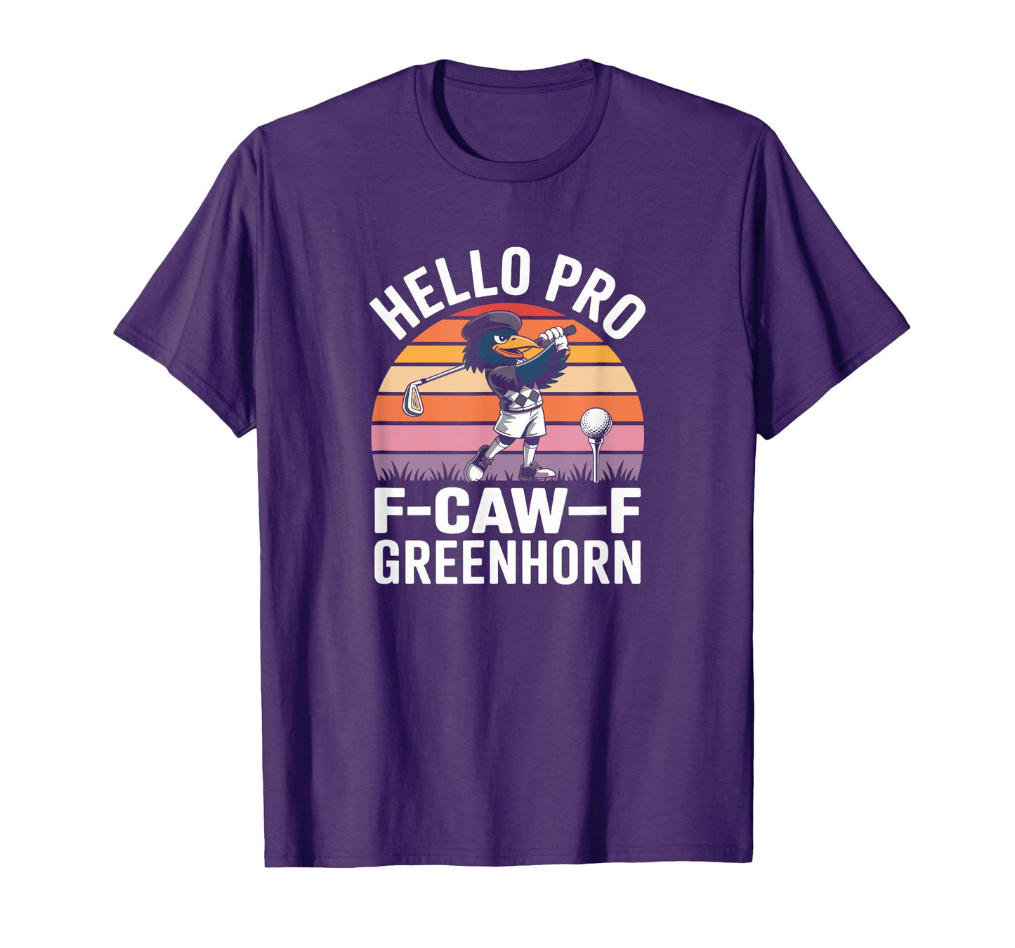 Funny F CAW F Golf Crow T-Shirt