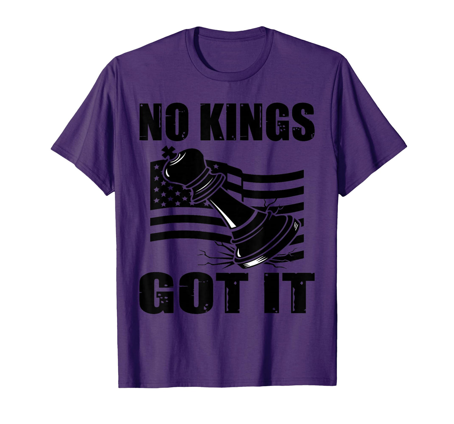 No Kings Got It Distressed Crown Streetwear Tee T-Shirt