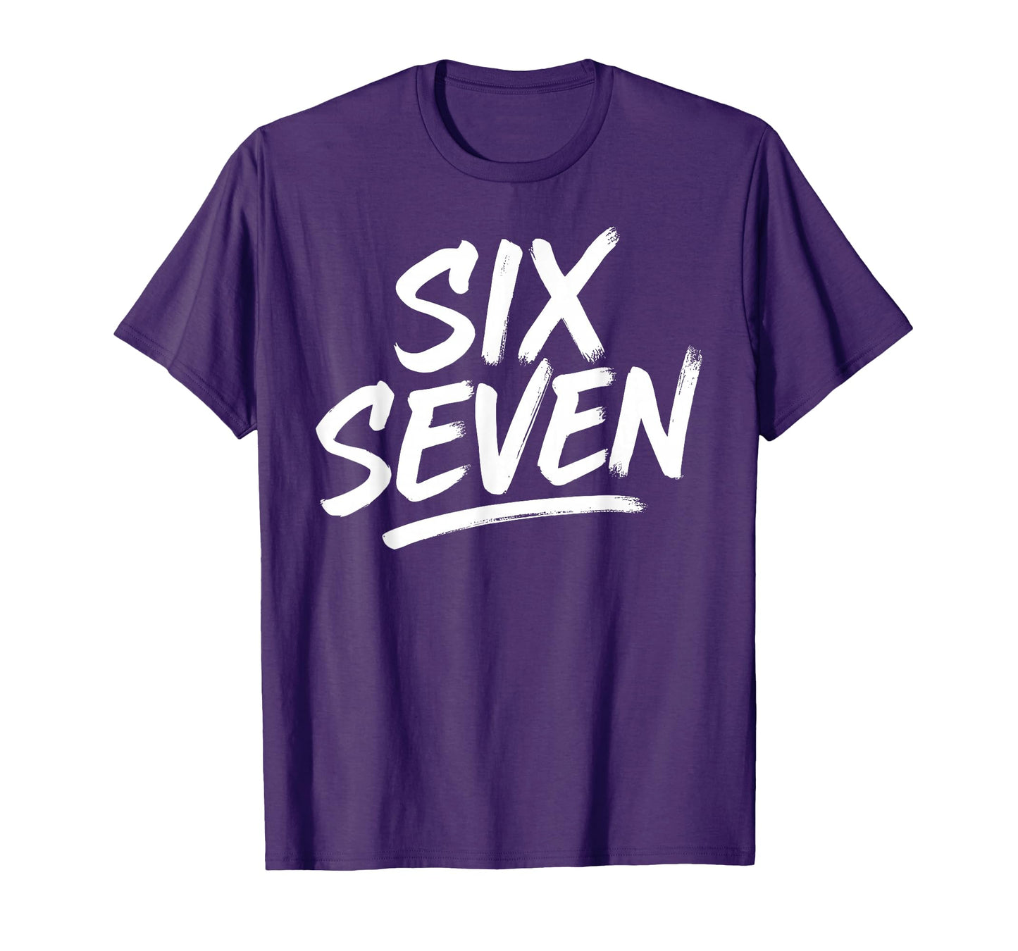 Six Seven 6 7 Funny Meme Internet Joke Viral Trend T-Shirt
