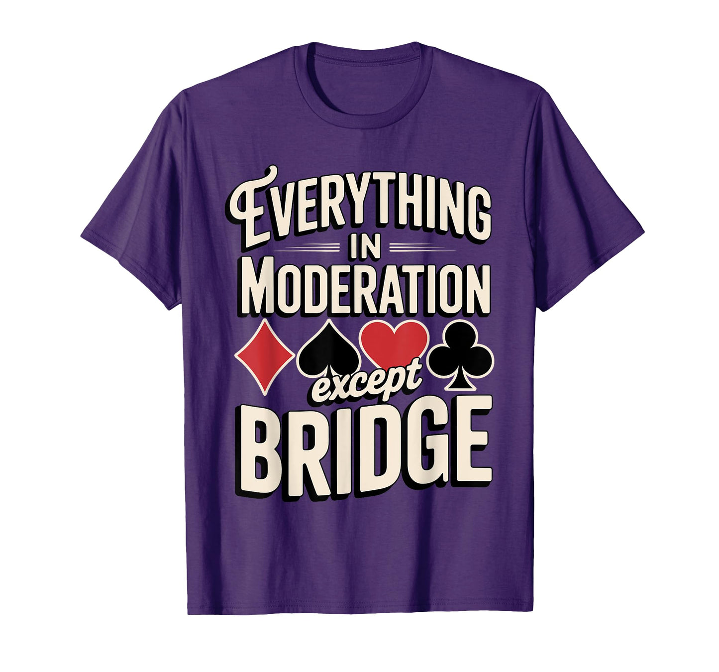 Cool Bridge Player Art For Men Women Card Game Player Bridge T-Shirt