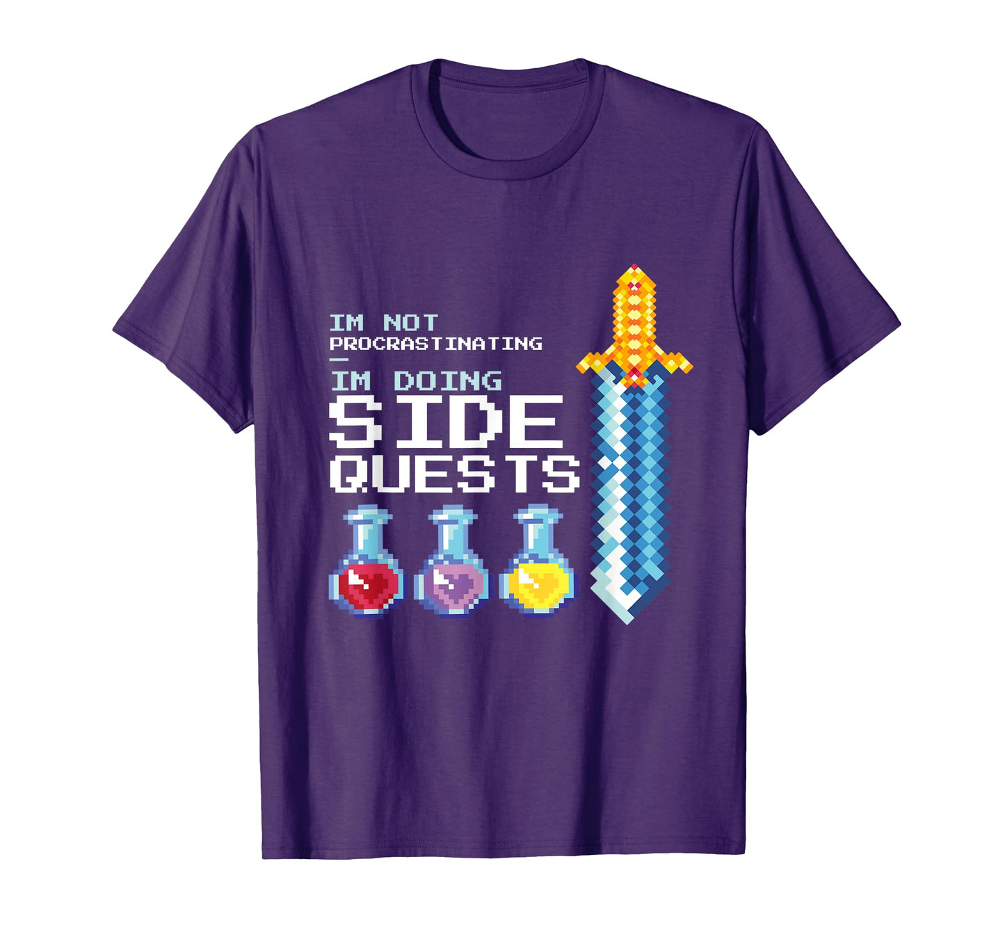 I'm not procrastinating i'm doing Side Quests MMOGA Games T-Shirt