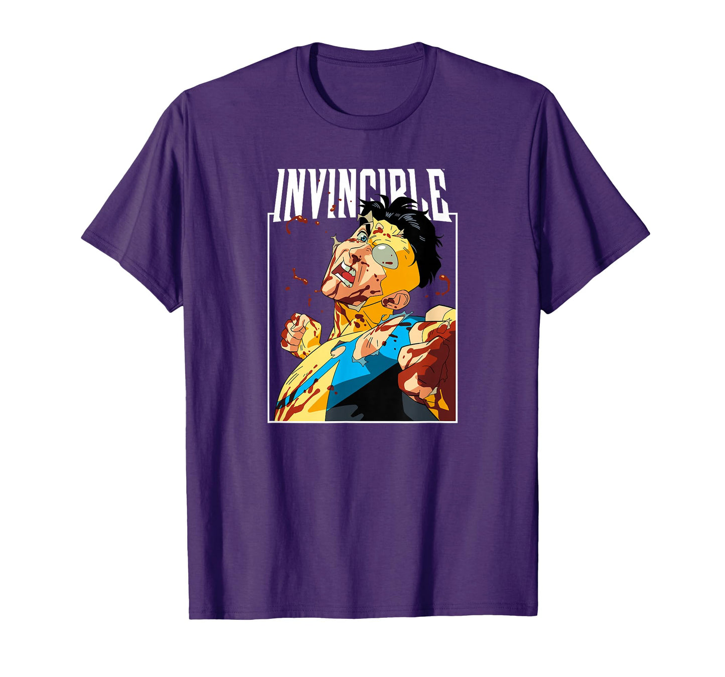 Invincible - Battle Damaged Mark Character Logo T-Shirt
