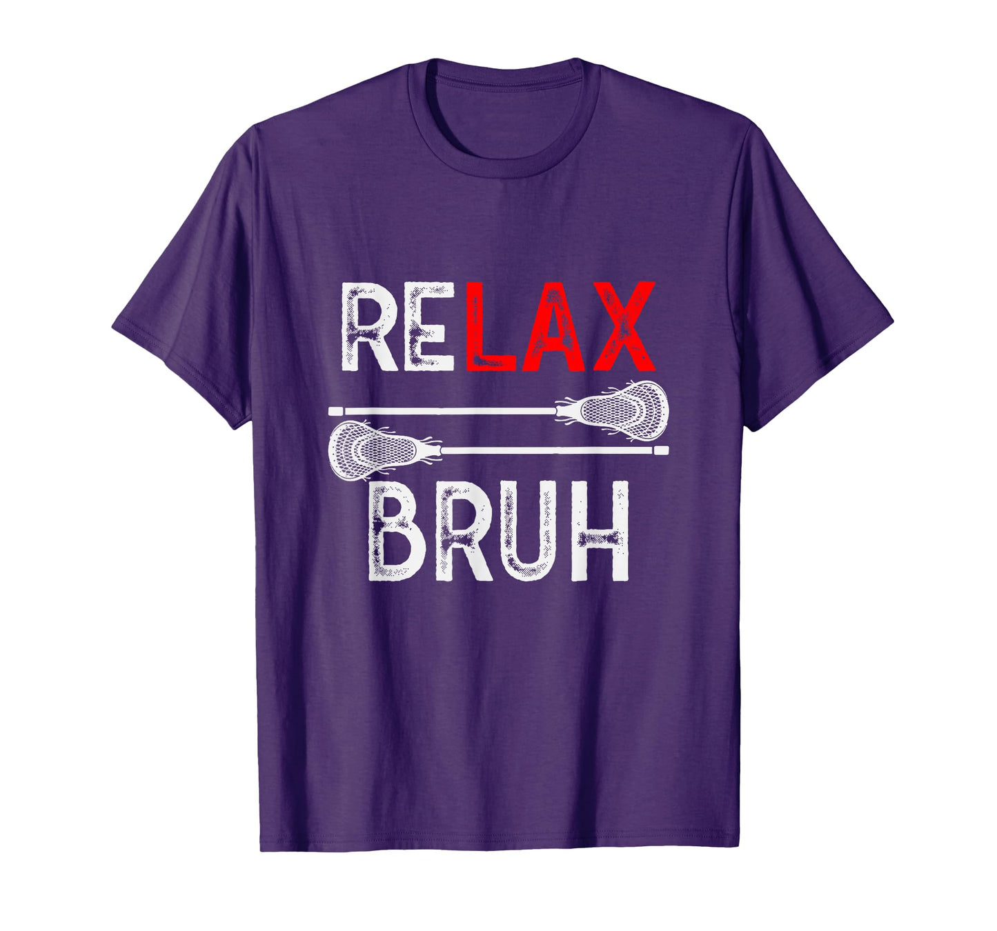 Lacrosse RELAX Bruh LAX Graphic Tee Girl Boy Teen Funny T-Shirt