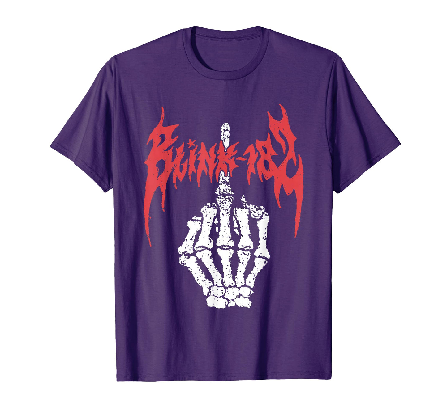 Official Blink-182 Skeleton Finger T-Shirt