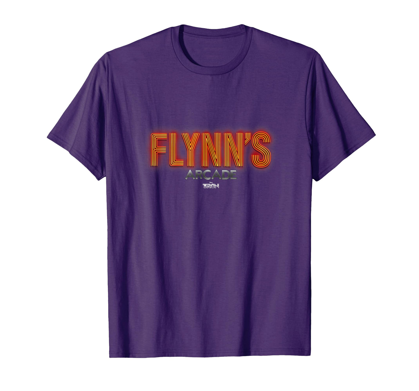 Disney Tron Flynn's Arcade Neon Logo T-Shirt