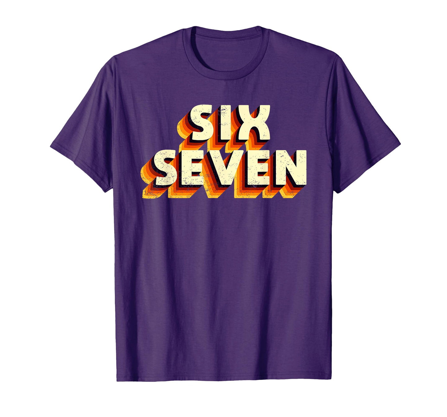 Fun Six Seven 6 7 Meme Design T-Shirt